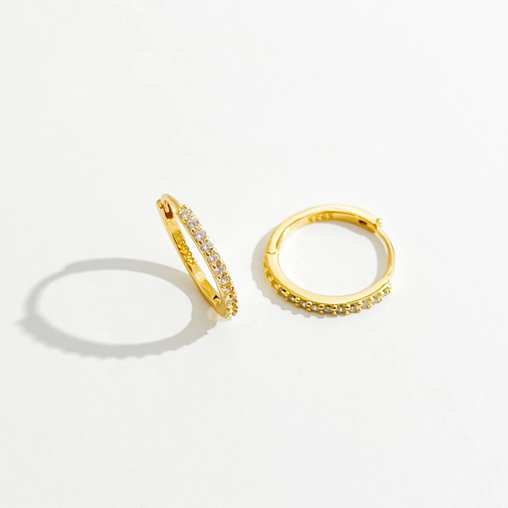 Adeline Hoops in Gold - Image 8