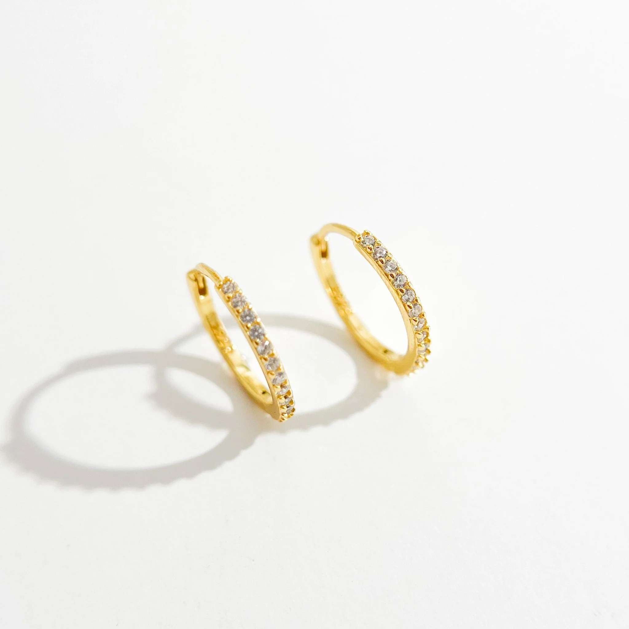 Adeline Hoops in Gold - Image 9