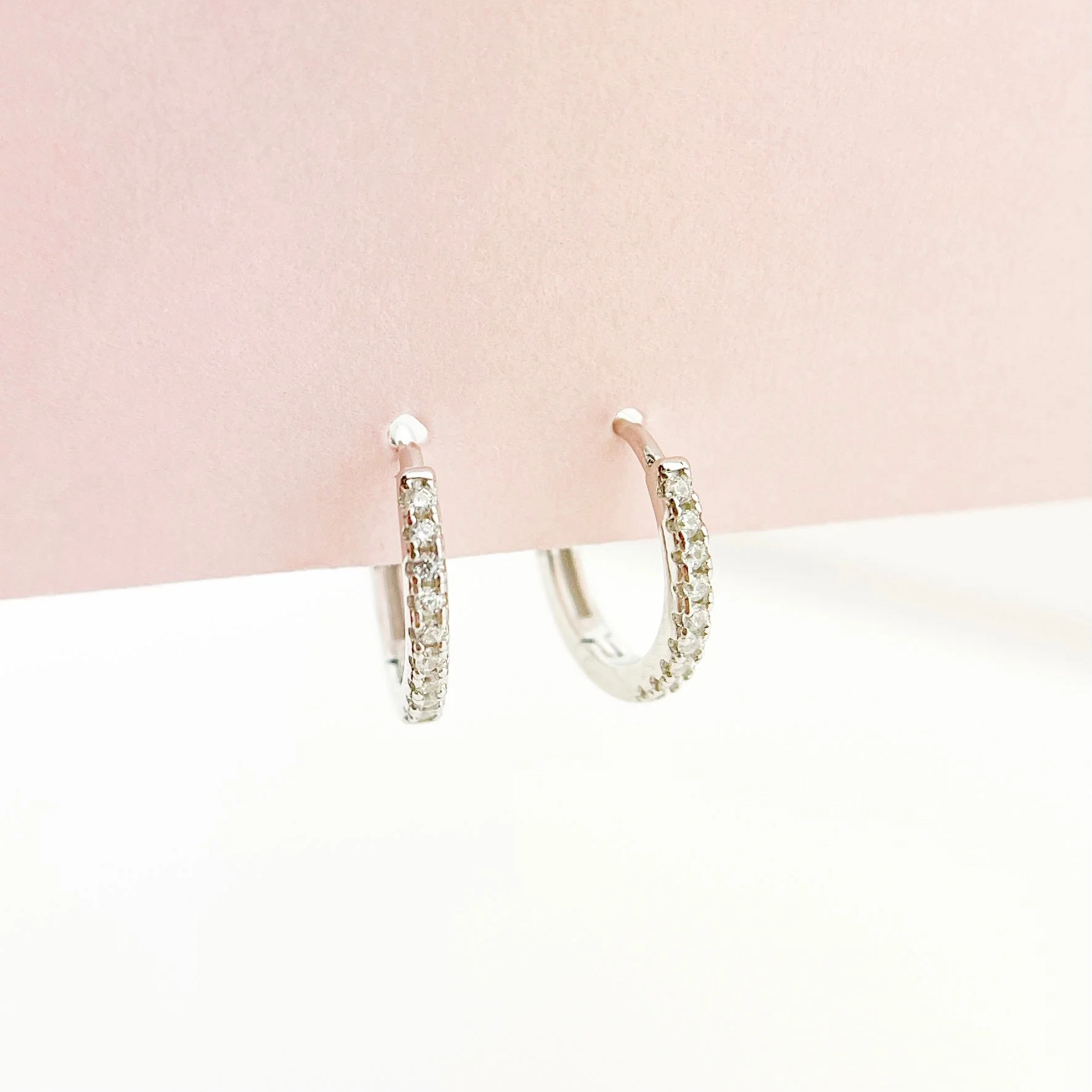 Adeline Hoops in Silver - Image 4