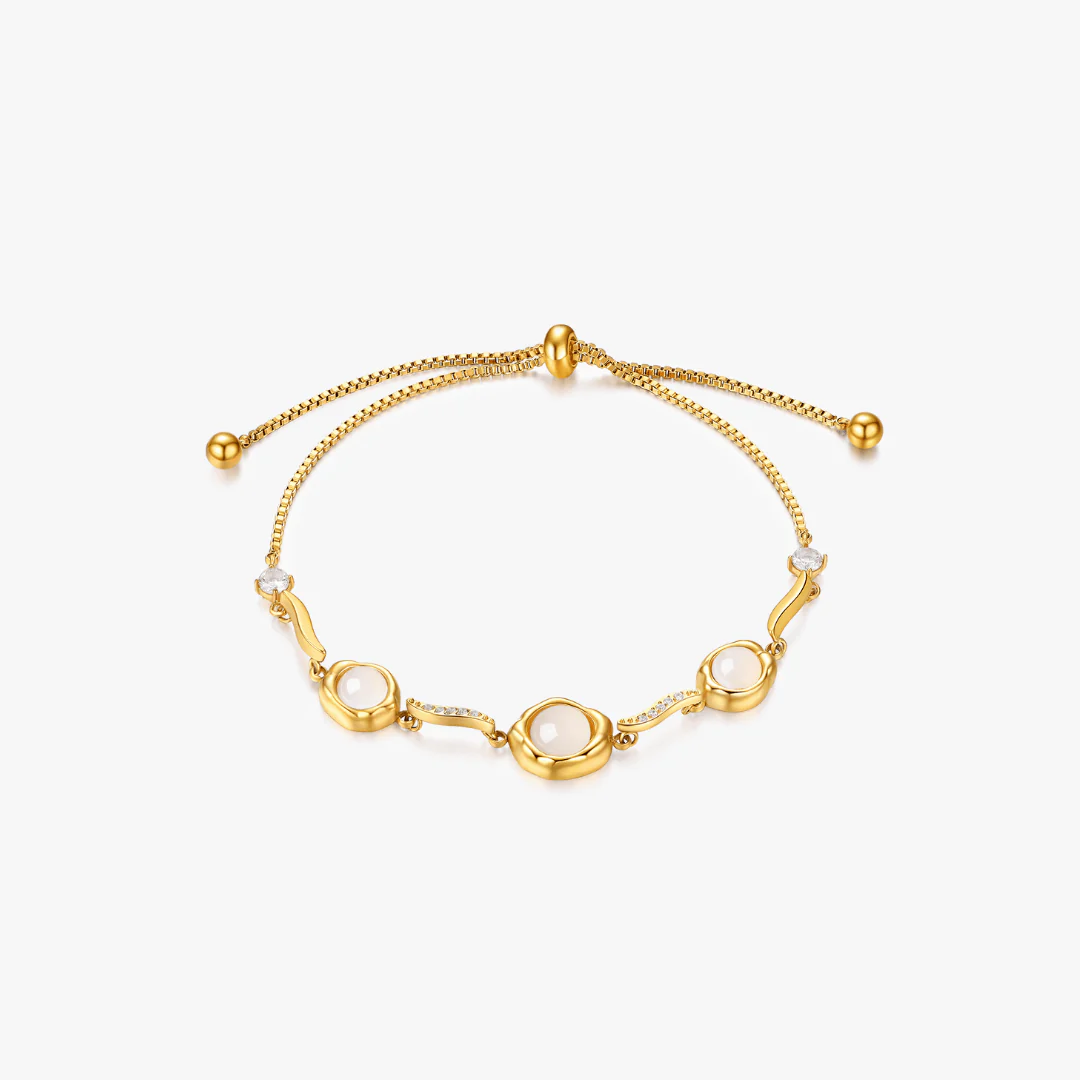 Anna Trio Gem Adjustable Bracelet - Image 4