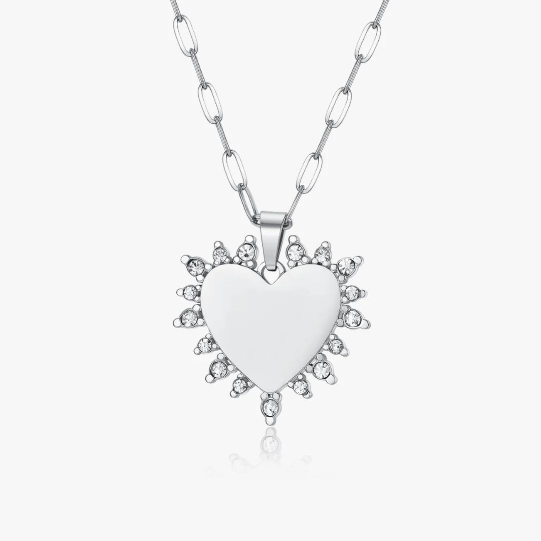 Aura Heart Necklace (Engravable) - Image 5