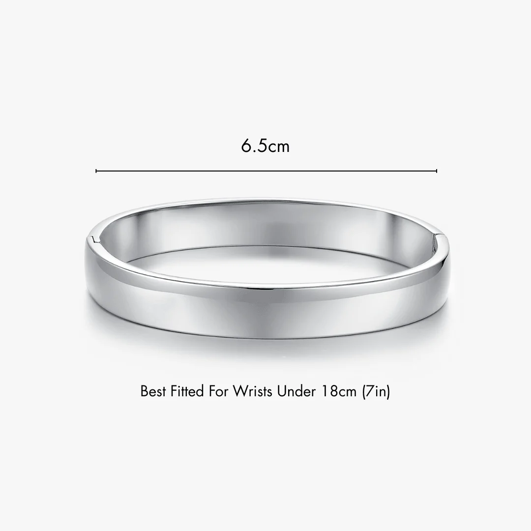 Bold Simple Stacker Cuff Bangle - Image 10