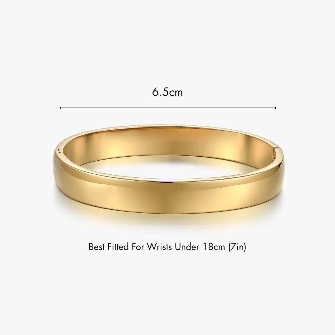 Bold Simple Stacker Cuff Bangle - Image 8