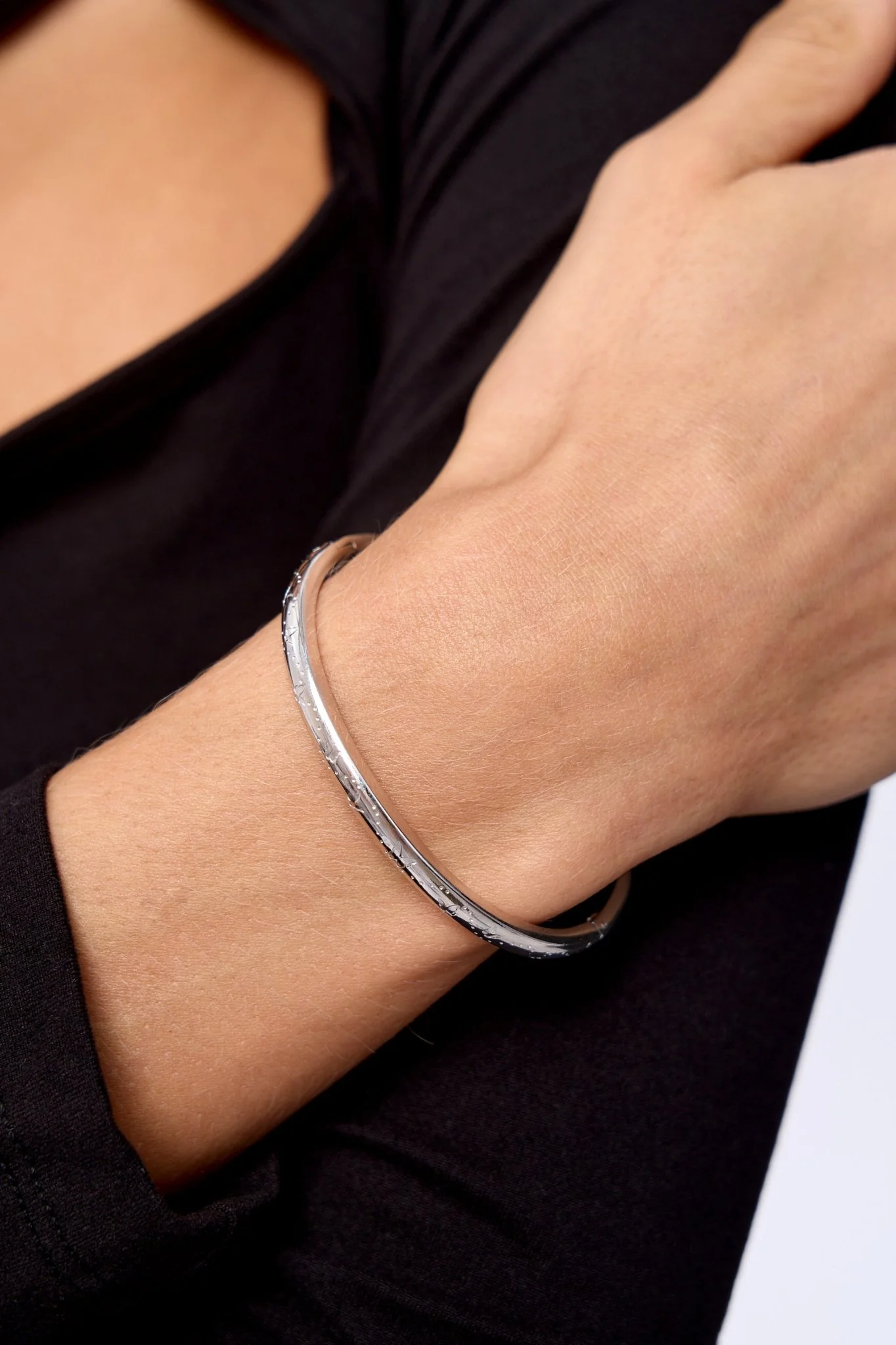 Butterfly Stacker Cuff Bangle Bracelet - Image 3