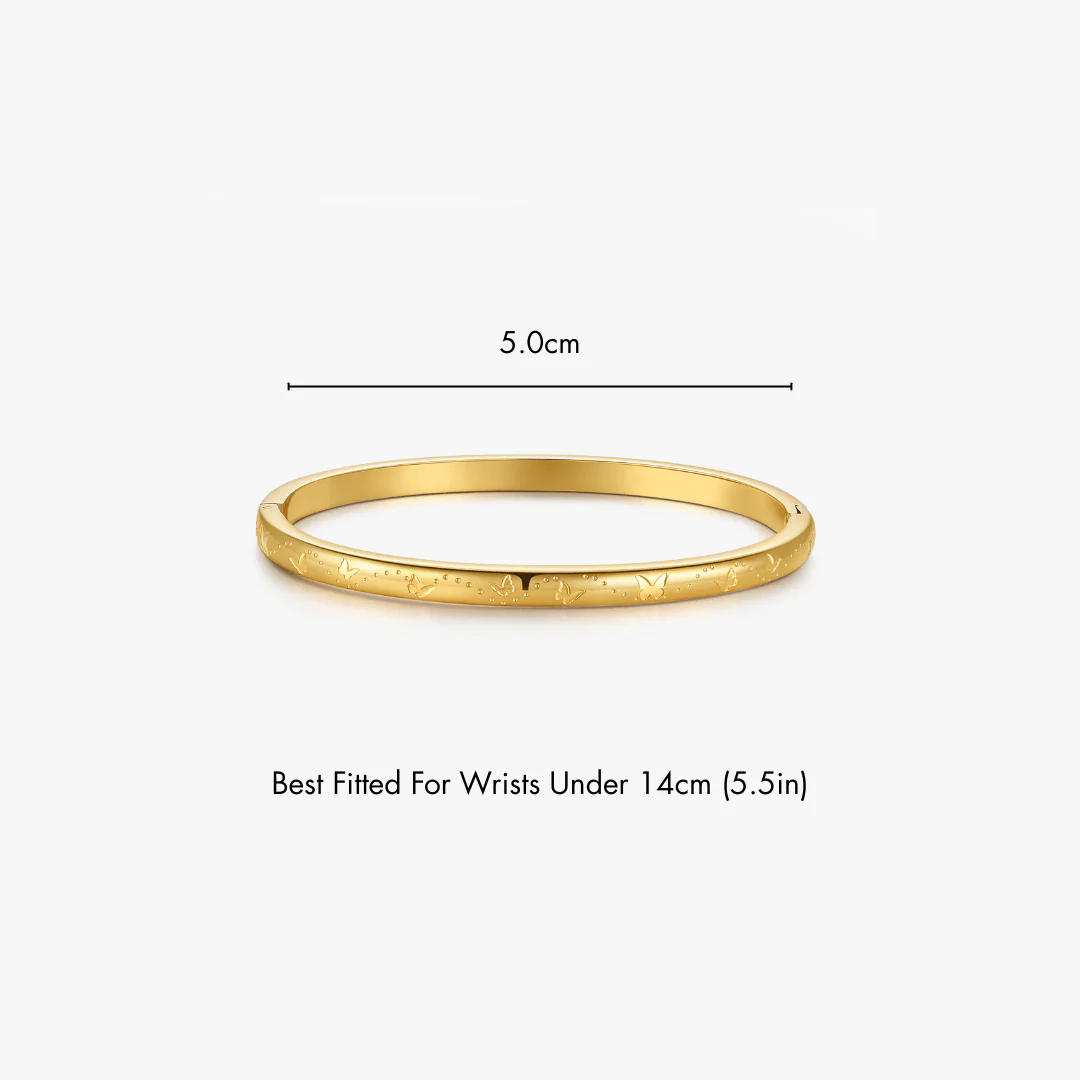 Butterfly Stacker Cuff Bangle Bracelet - Image 4