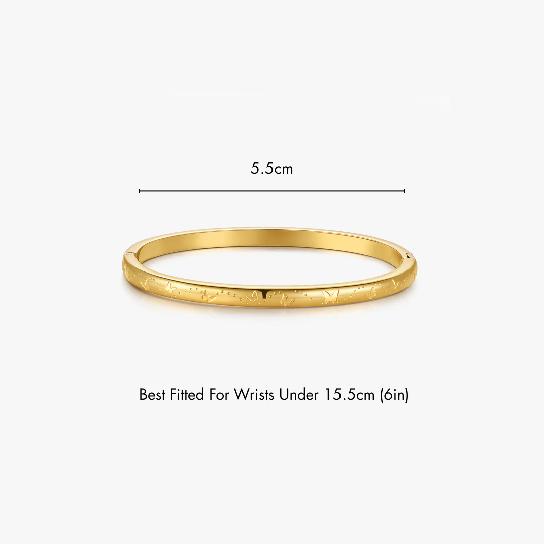 Butterfly Stacker Cuff Bangle Bracelet - Image 5