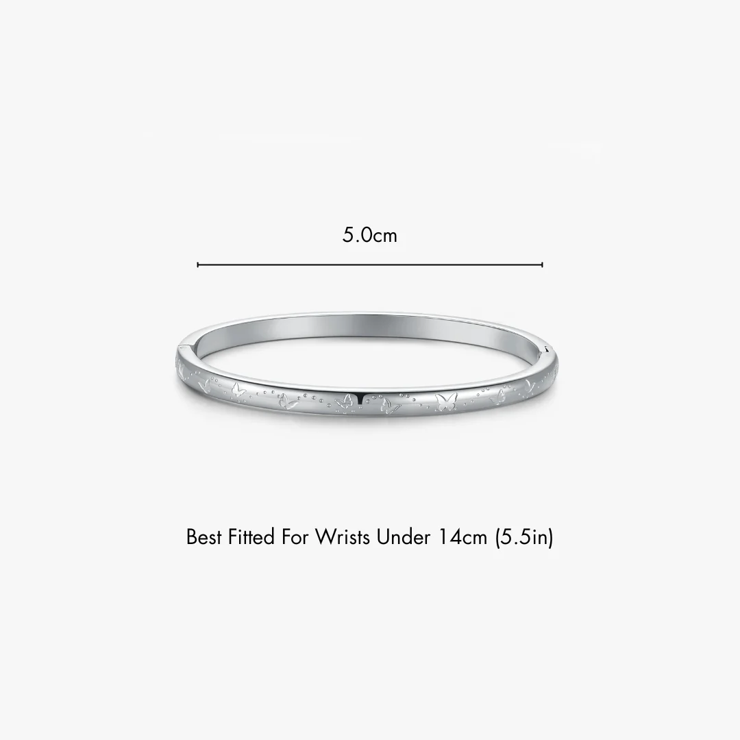 Butterfly Stacker Cuff Bangle Bracelet - Image 8