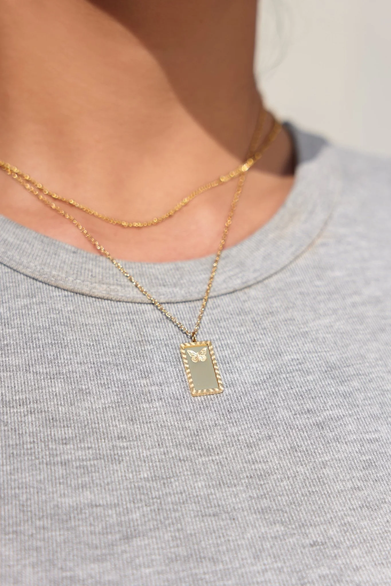 Butterfly Trio Necklace in Gold (Not A Set) - Image 5