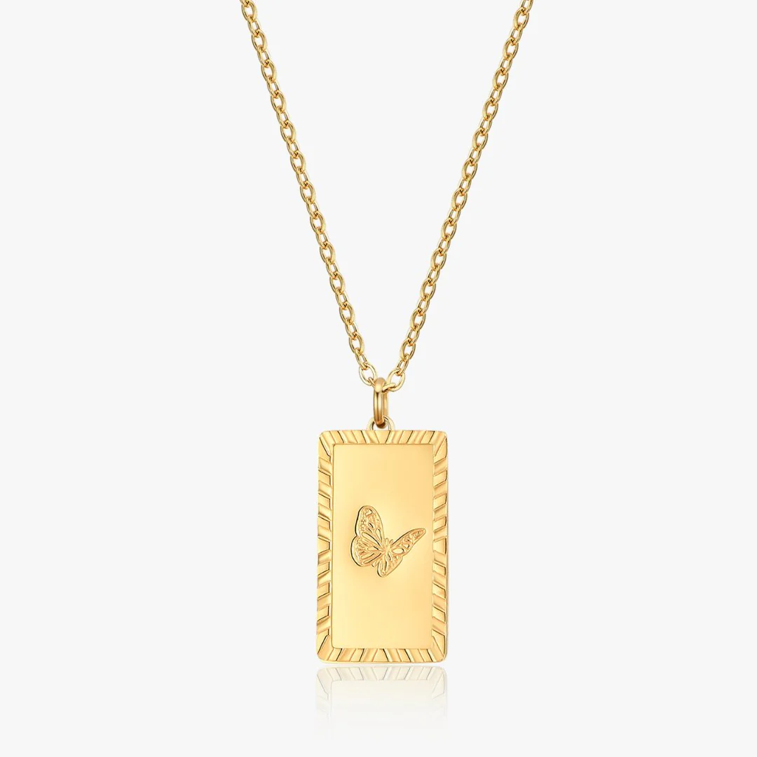 Butterfly Trio Necklace in Gold (Not A Set) - Image 8