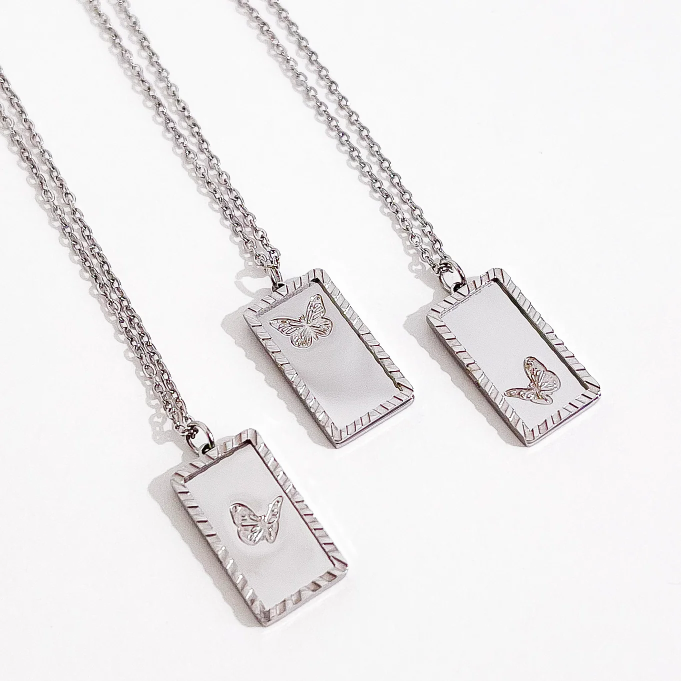 Butterfly Trio Necklace in Silver (Not A Set) - Image 10