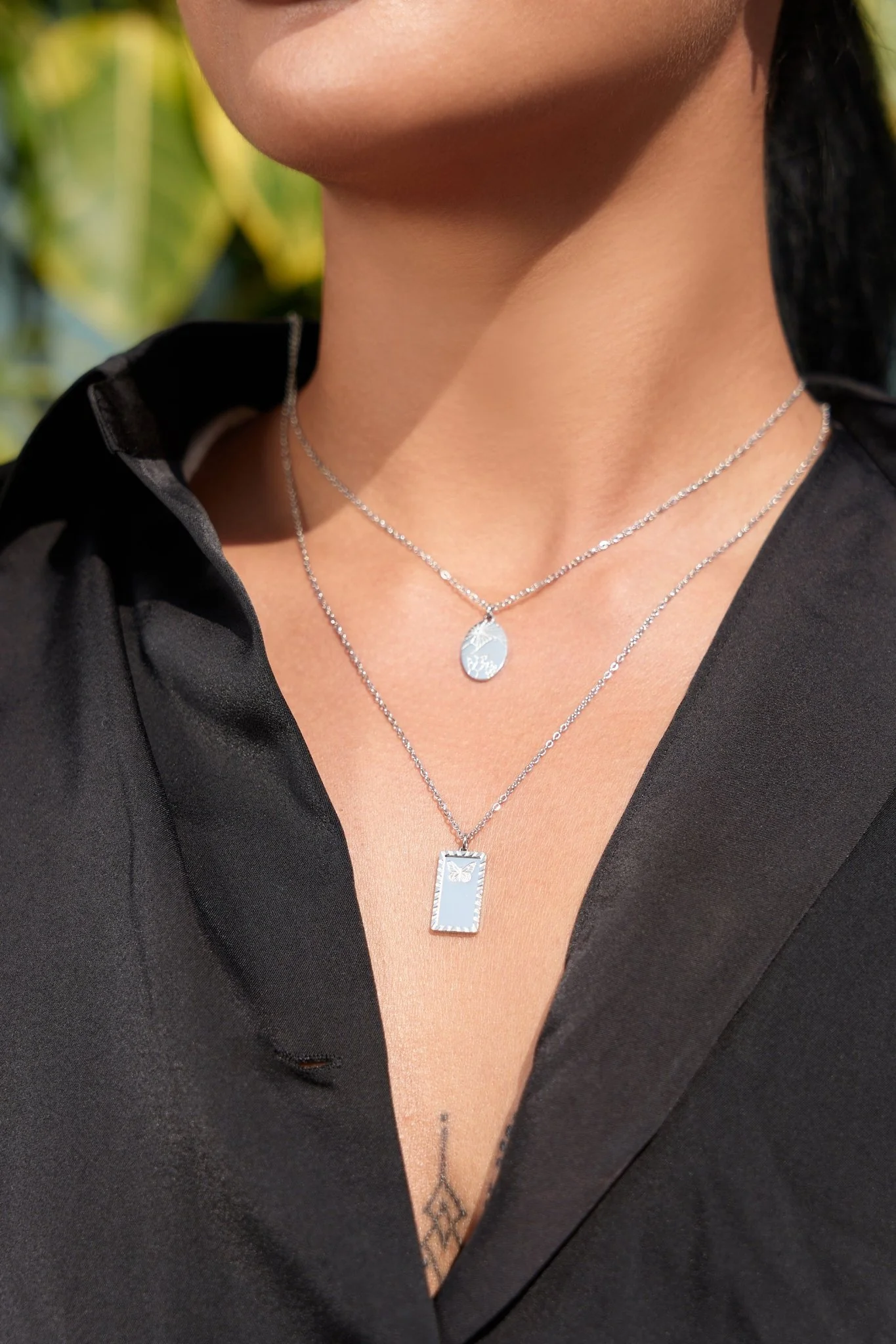 Butterfly Trio Necklace in Silver (Not A Set) - Image 3