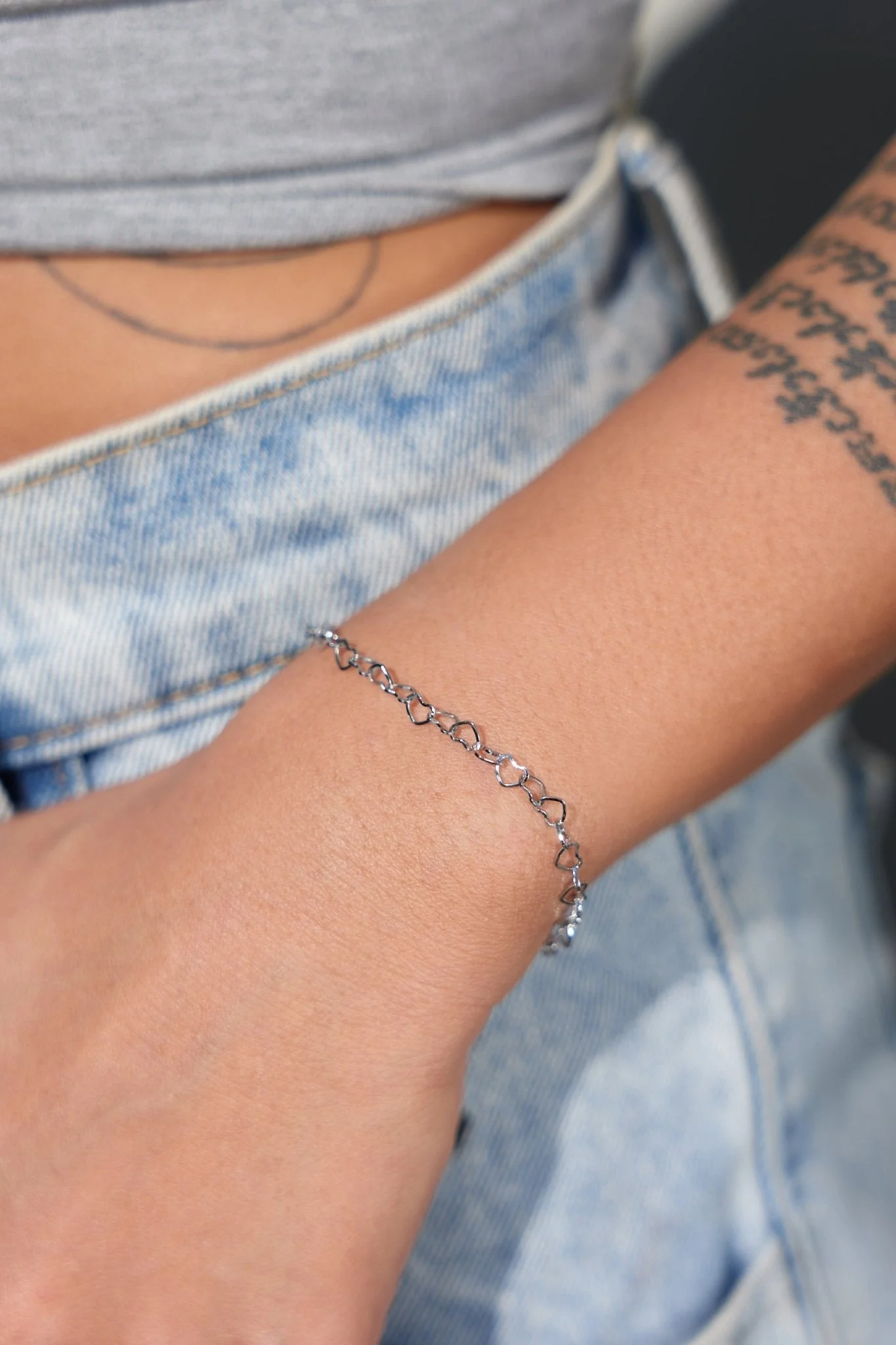 Celia Heart Chain Bracelet - Image 3
