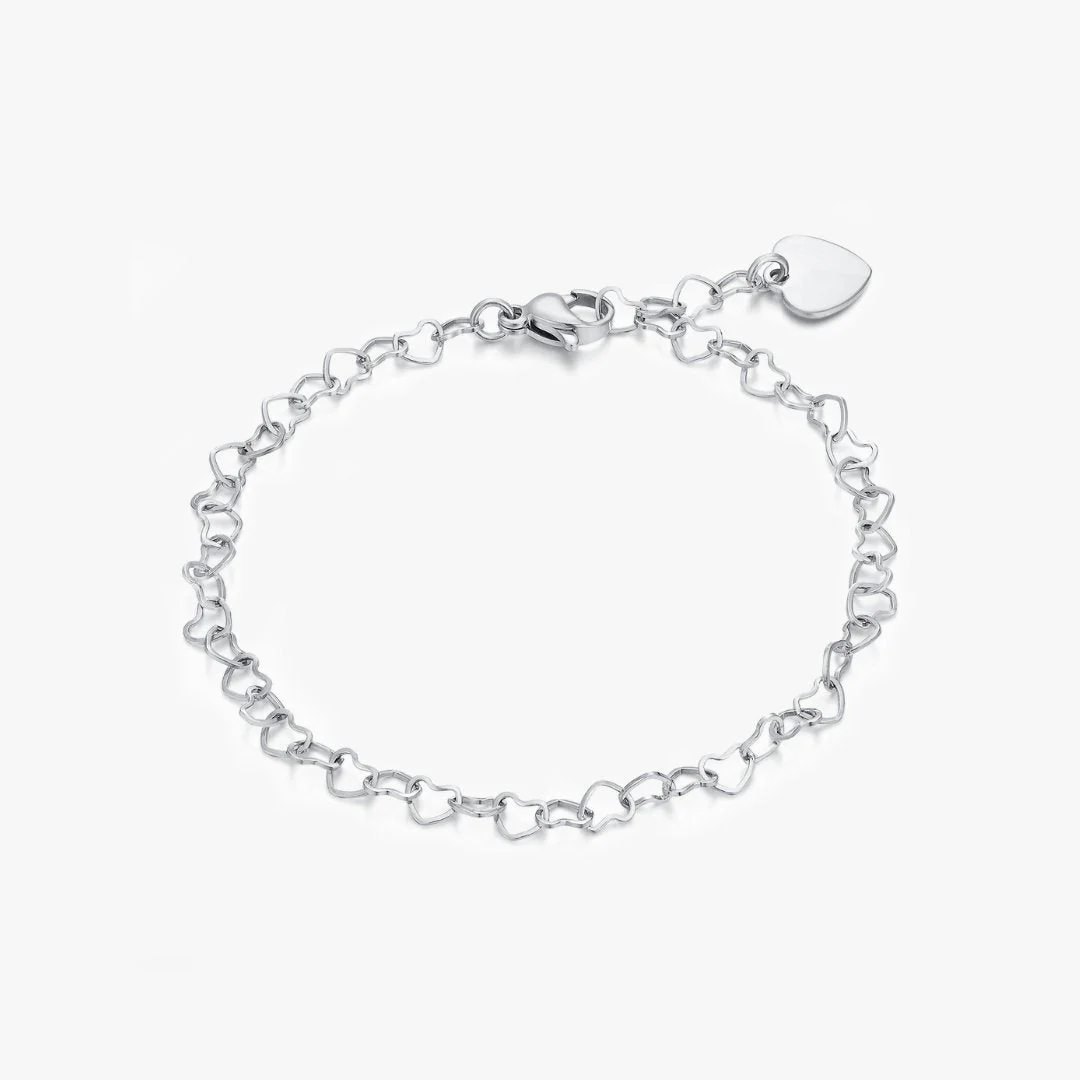 Celia Heart Chain Bracelet - Image 8