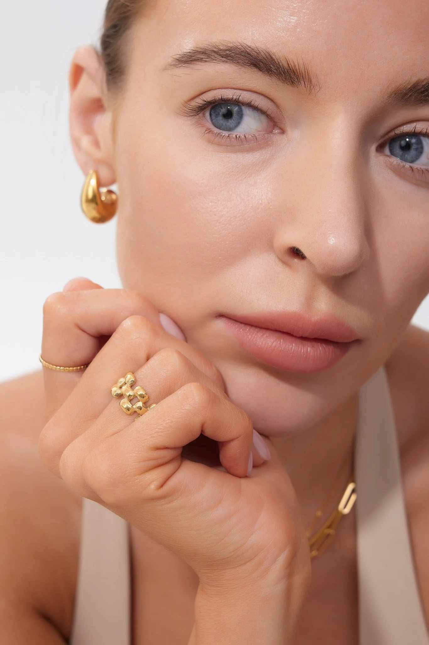 Chunky Link Chain Ring (Greek Inspired Collection) - Image 4