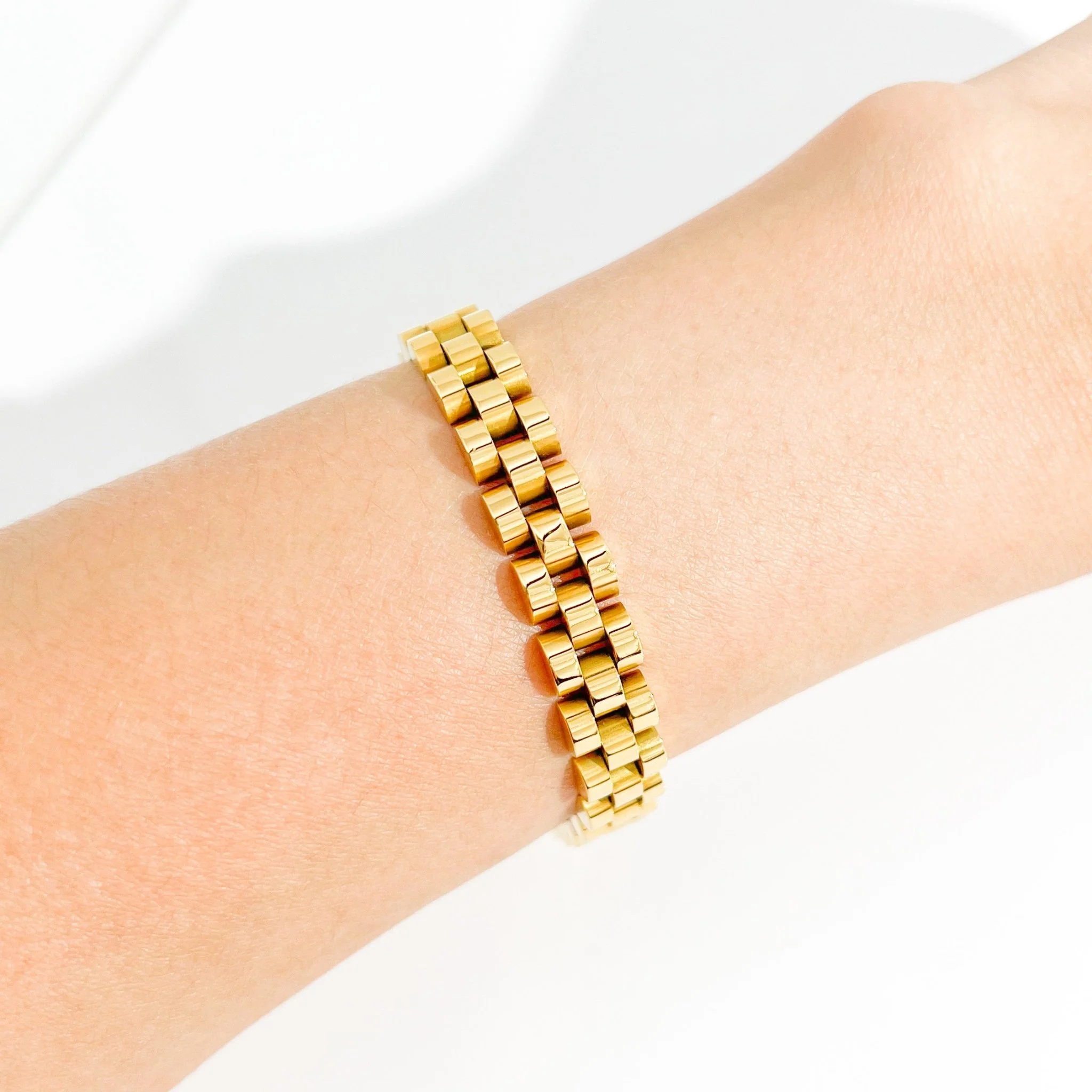 Chunky Watch Band Bracelet - Image 3