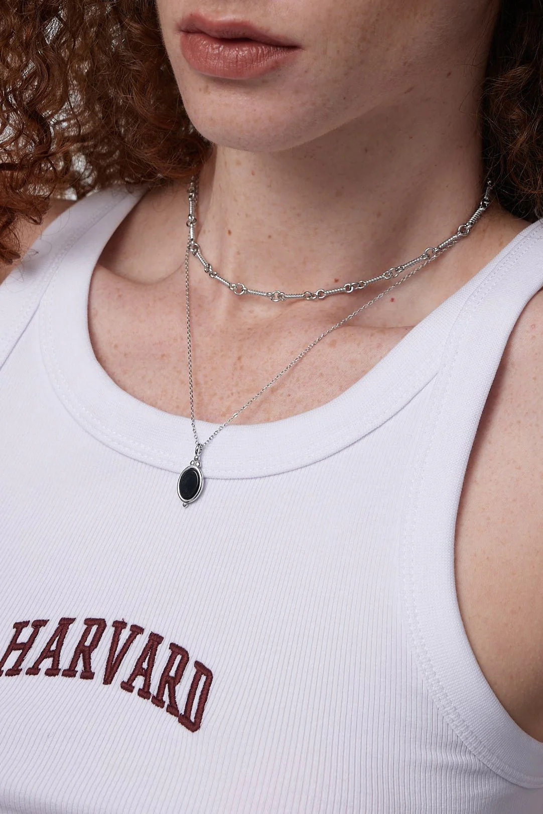 Isabel Black Agate Necklace - Image 2