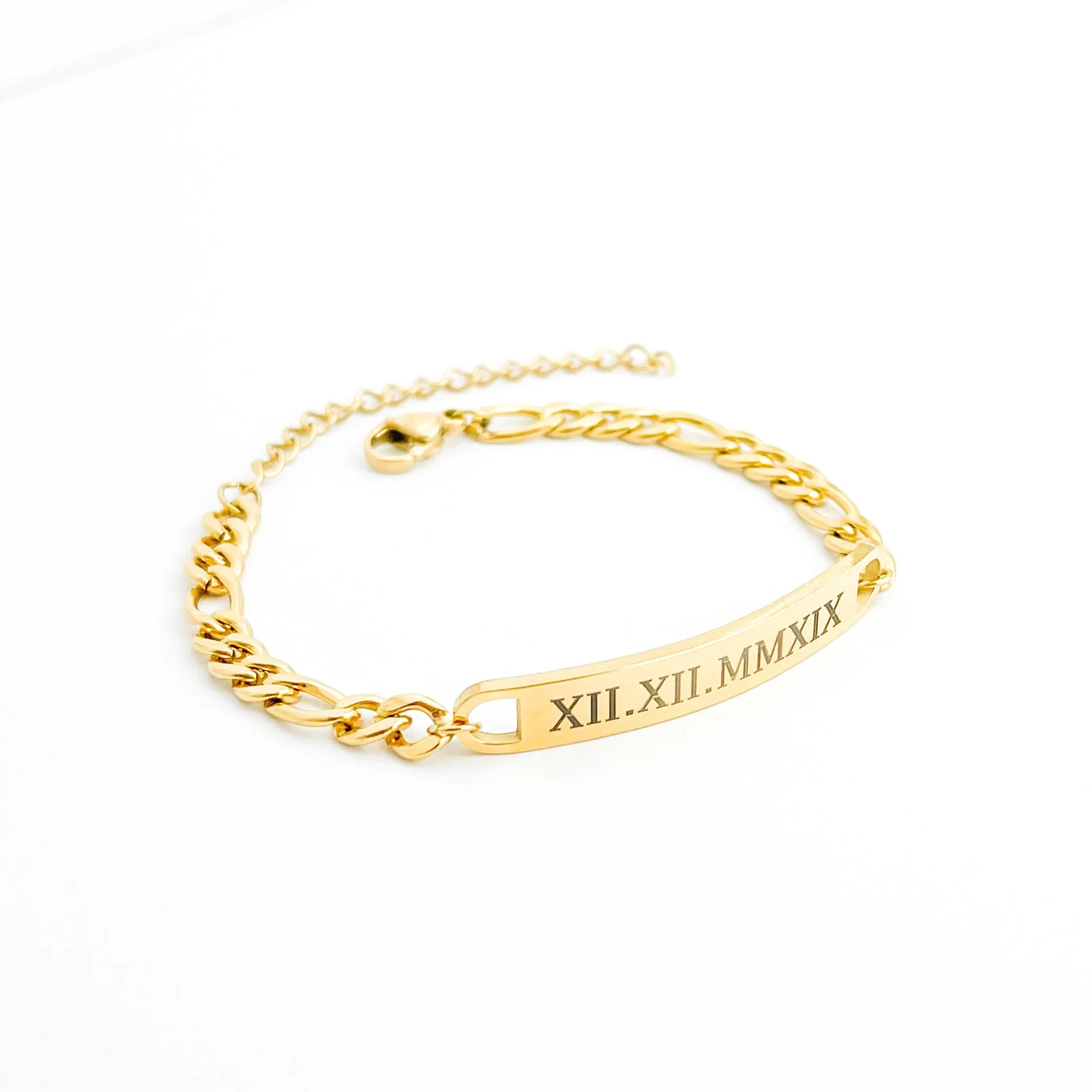 Customized Figaro Chain Bracelet - Image 3