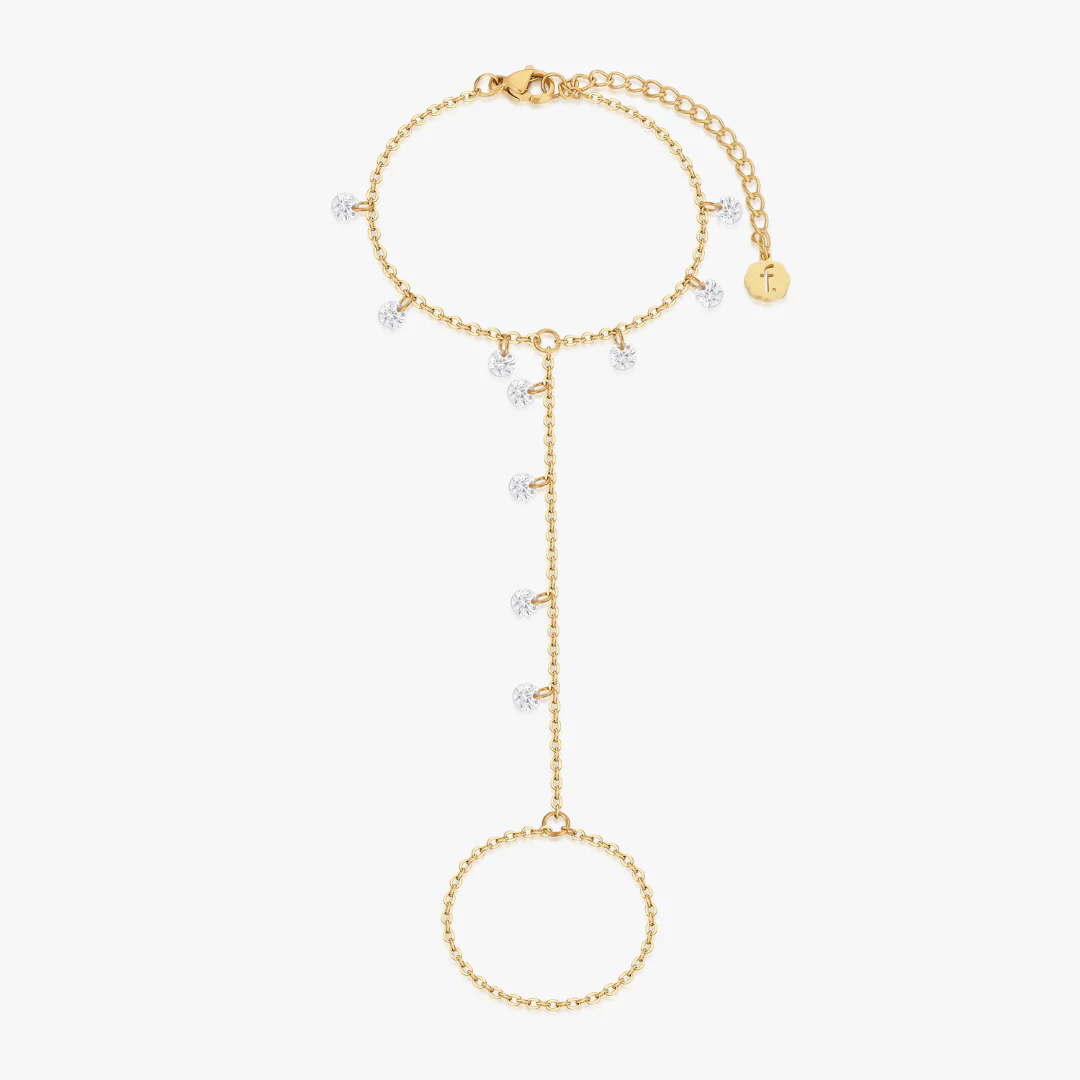 CZ Gem Hand Chain - Image 4
