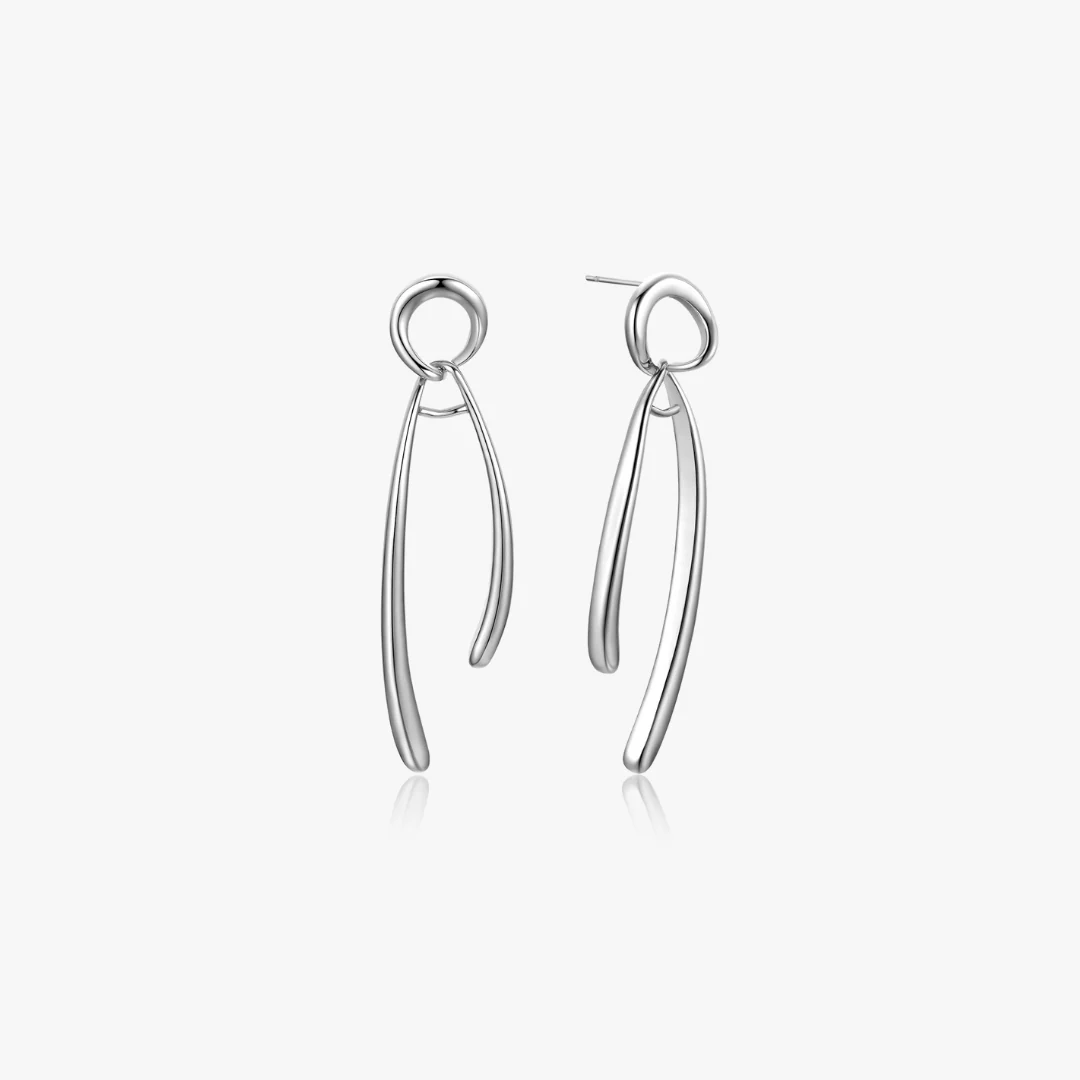 Elara Sculptural Drop Earrings - Image 5