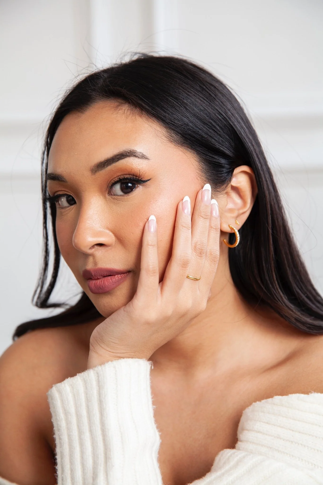 Everyday Medium CZ Hoops - Image 3