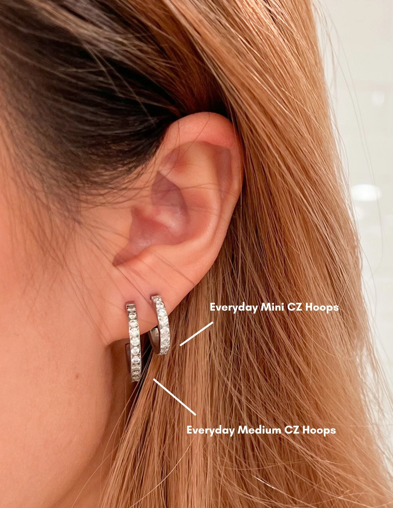 Everyday Mini CZ Hoops - Image 6