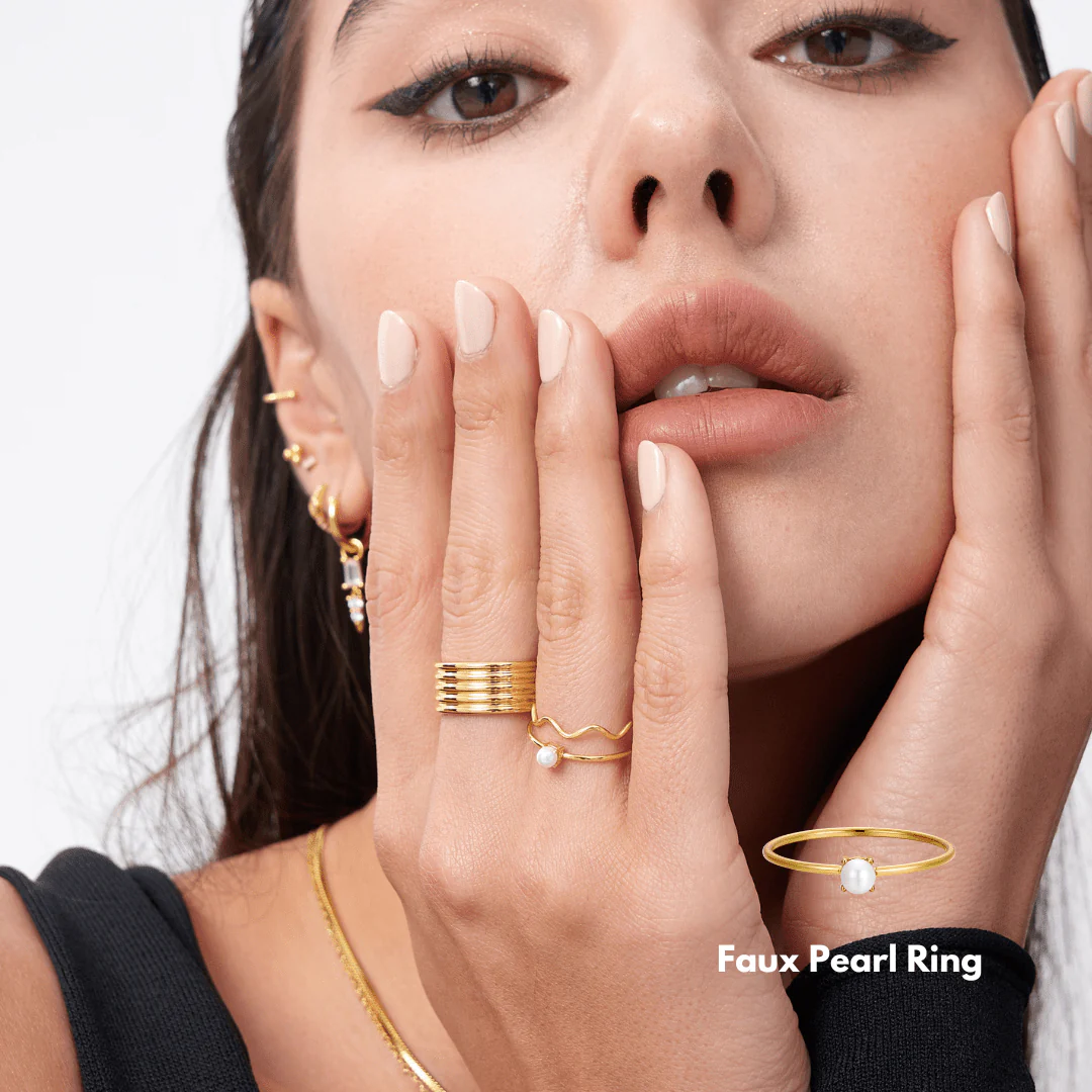 Faux Pearl Ring - Image 3