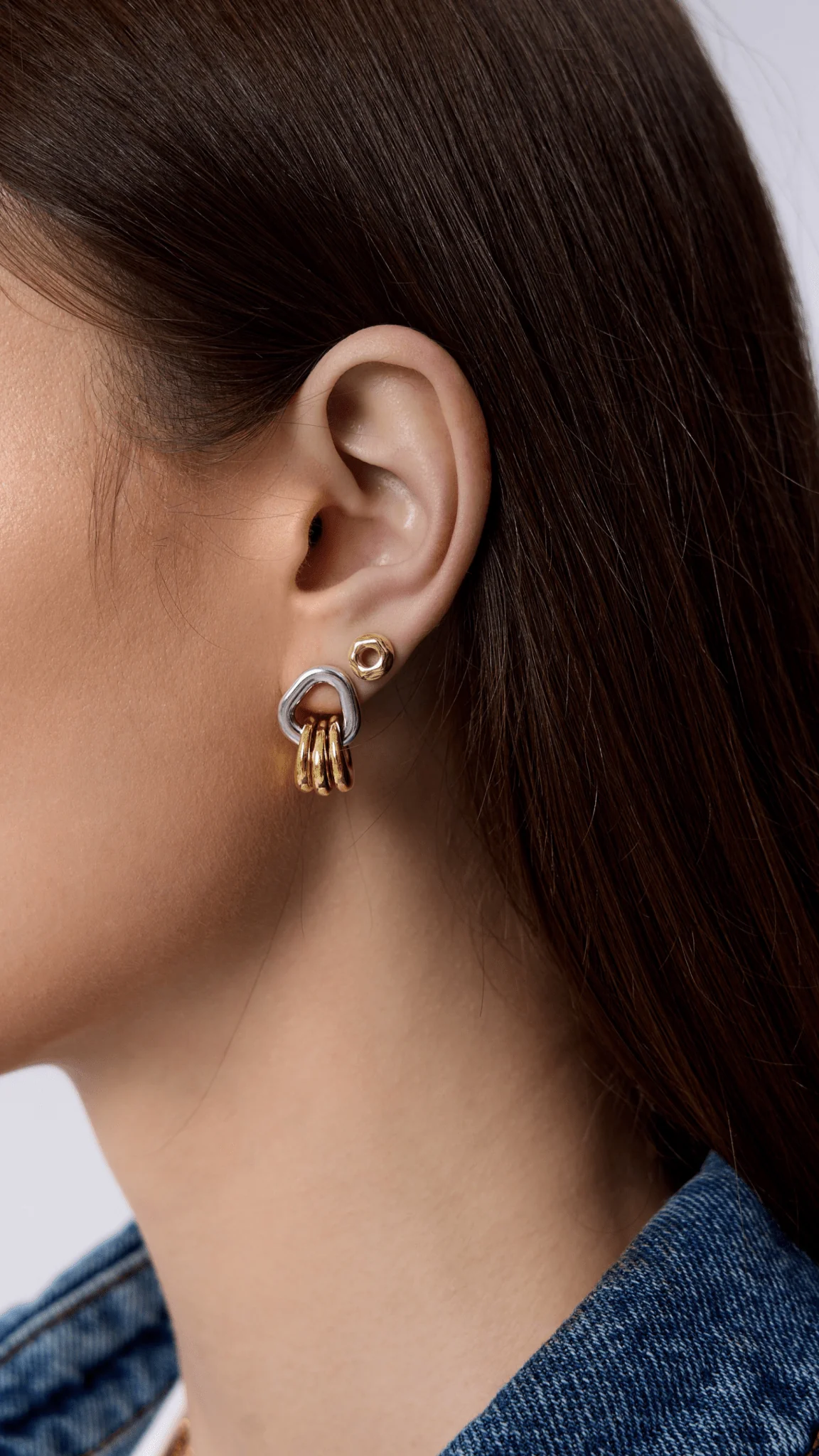 Briar Stacked Loops Earrings - Image 3