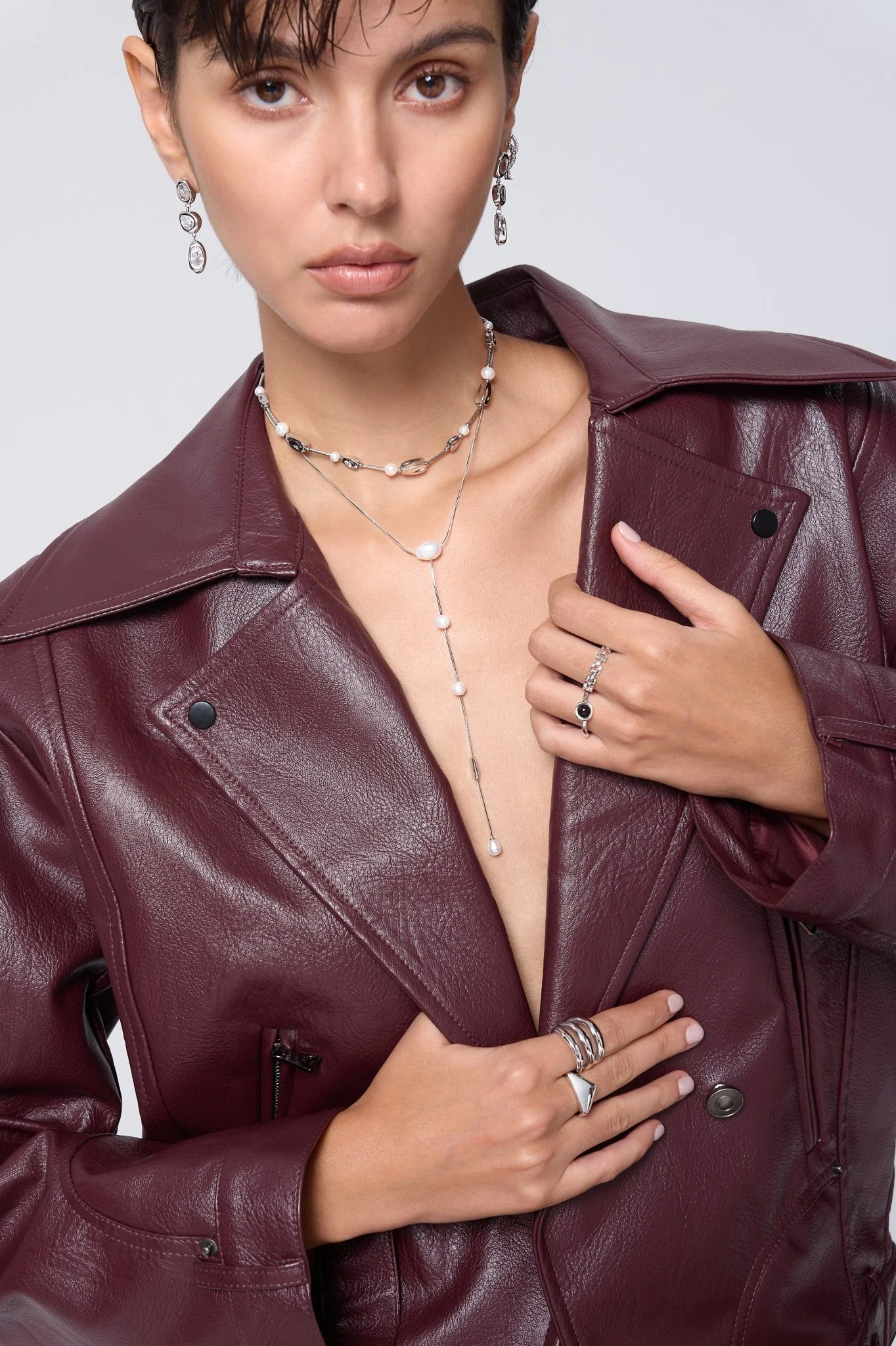 Milena Beaded Pearl Necklace - Image 6