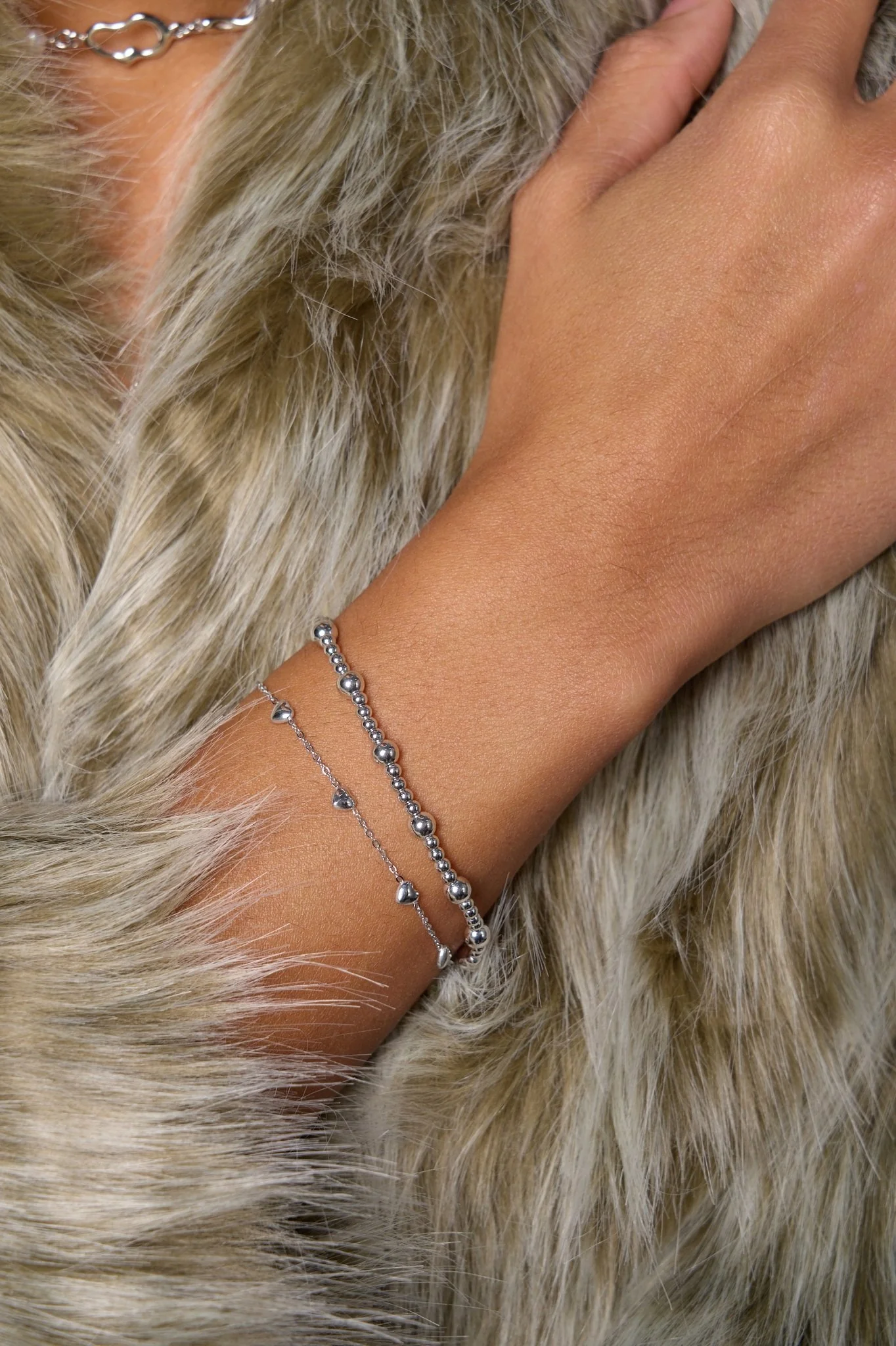 Hailey Stretch Beaded Bracelet - Image 5