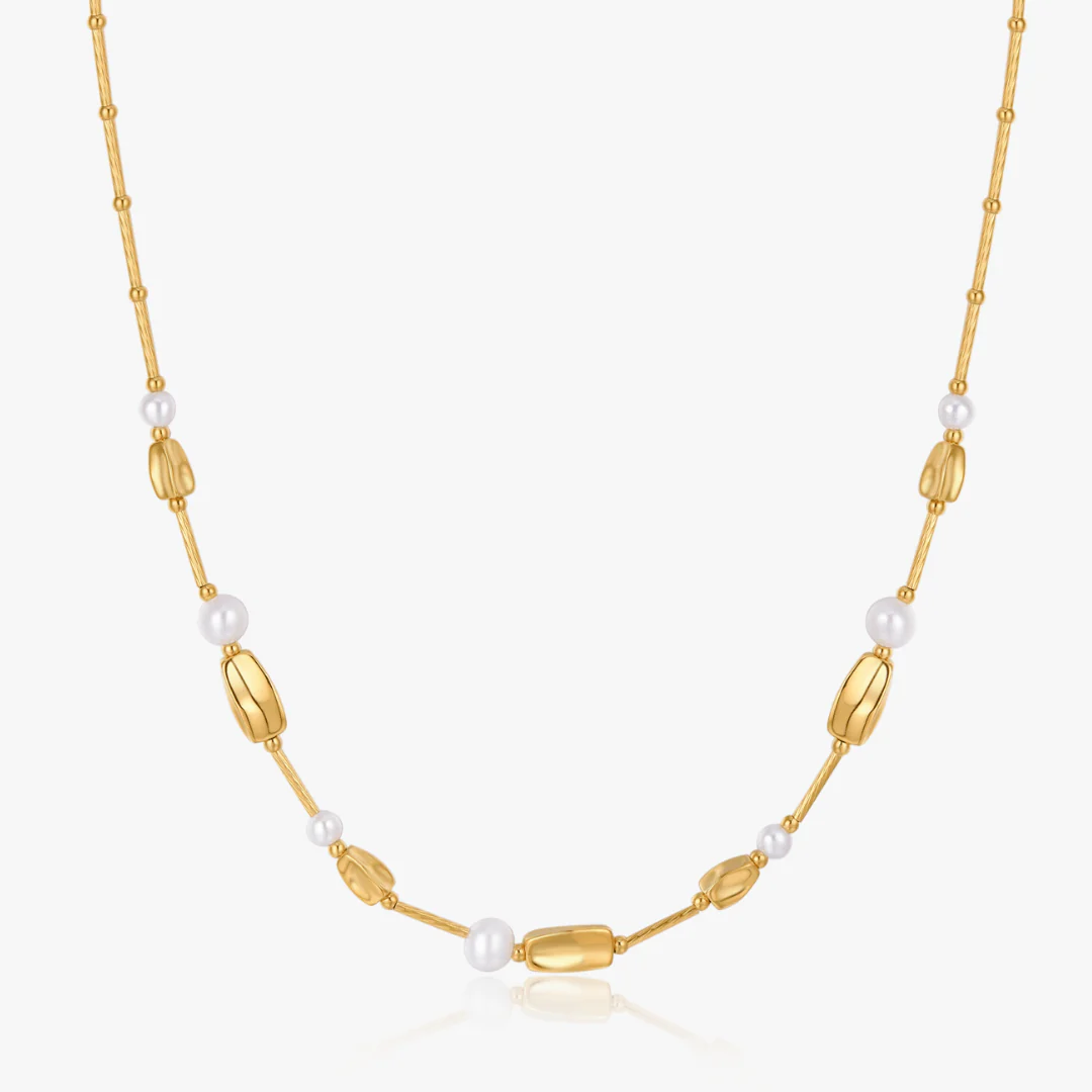 Milena Beaded Pearl Necklace - Image 11