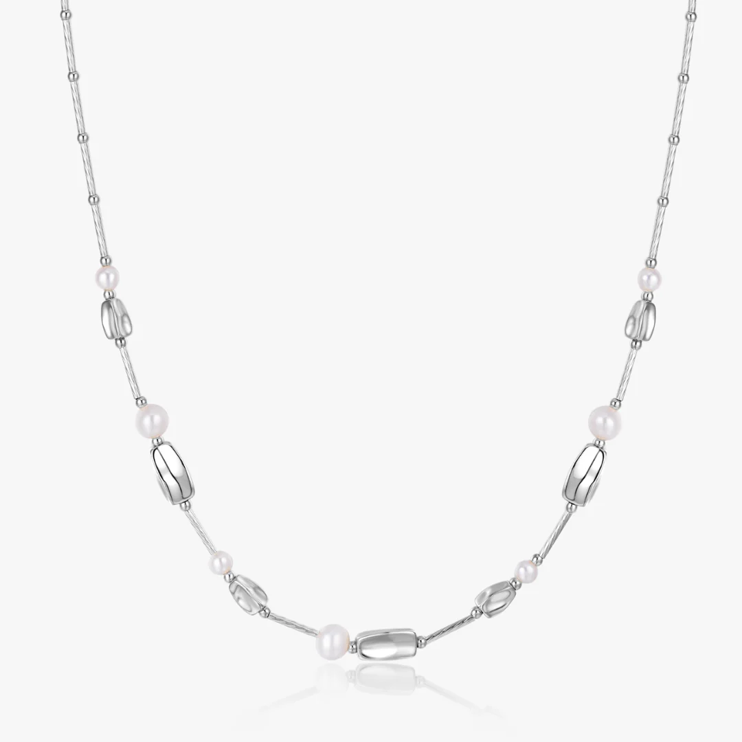 Milena Beaded Pearl Necklace - Image 12