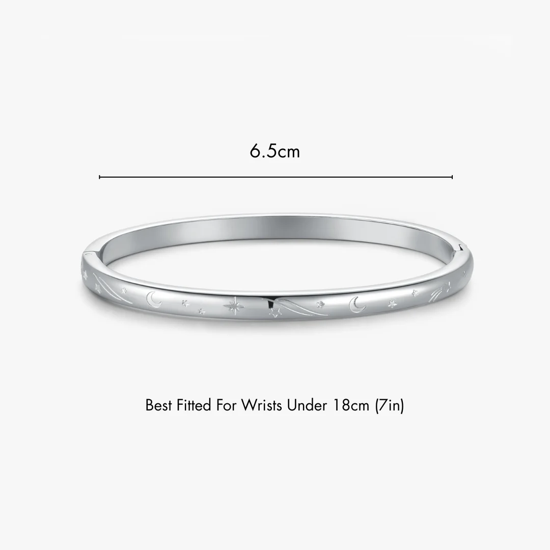 Night Sky Stacker Cuff Bangle Bracelet - Image 11