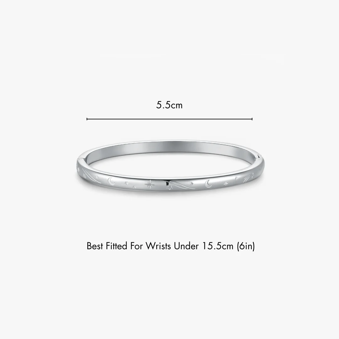 Night Sky Stacker Cuff Bangle Bracelet - Image 9