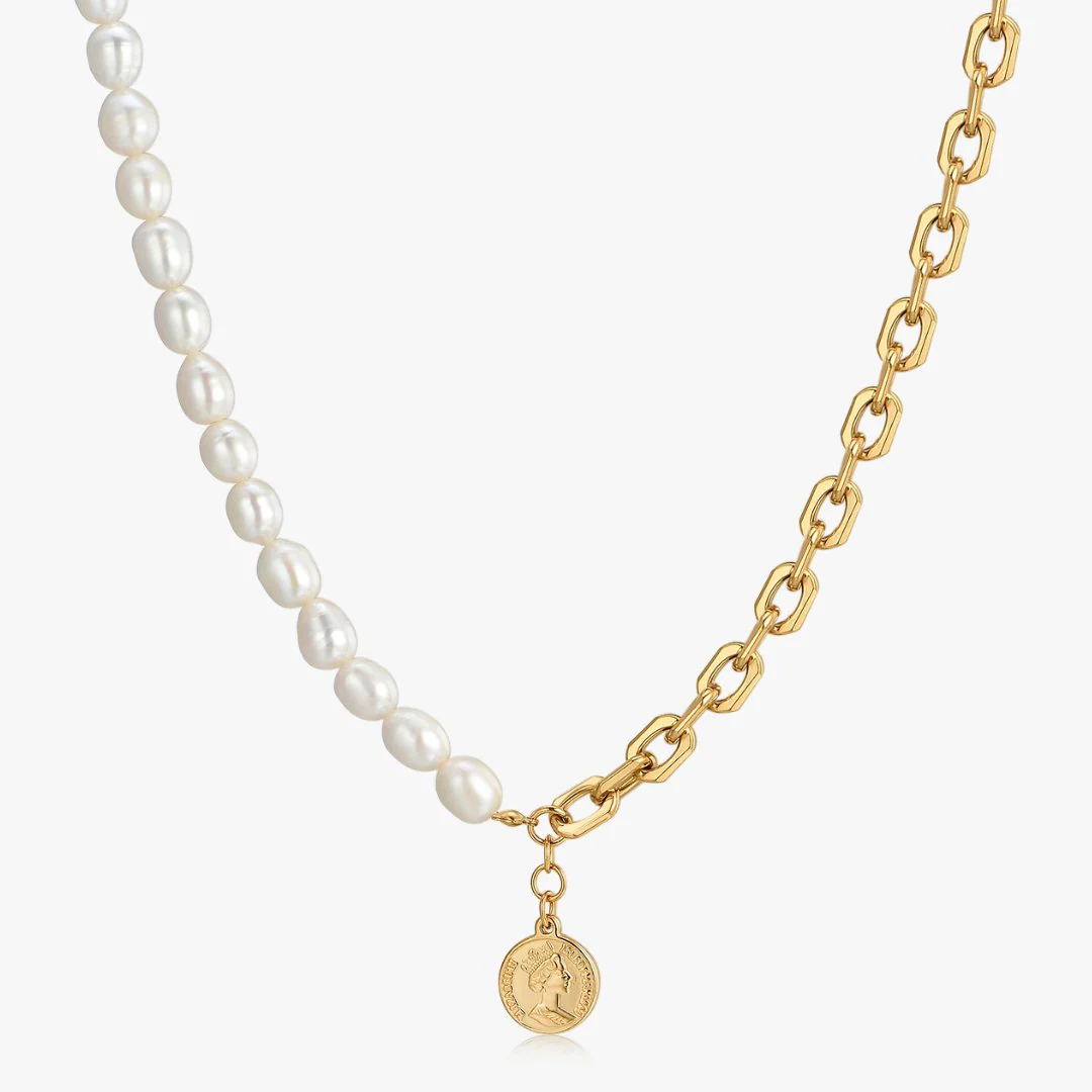 Pendant Chunky Pearl Necklace (Unisex) - Image 9