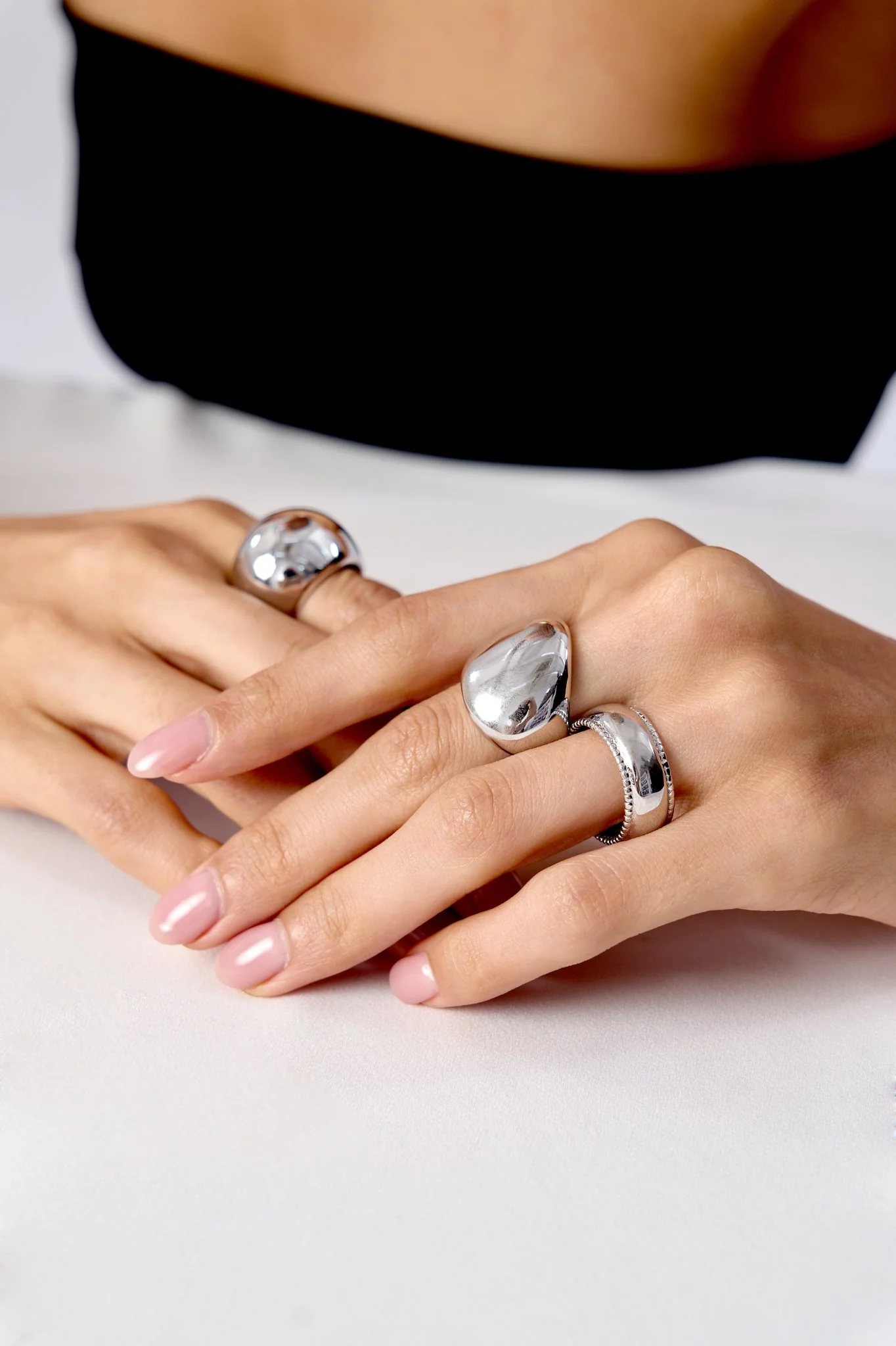 Rhea Sculptural Dome Ring - Image 4
