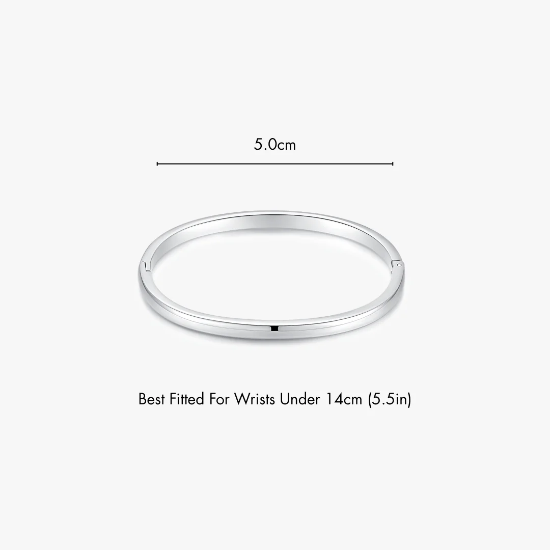 Simple Stacker Cuff Bangle Bracelet - Image 7