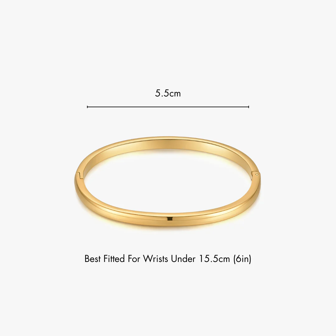 Simple Stacker Cuff Bangle Bracelet - Image 8