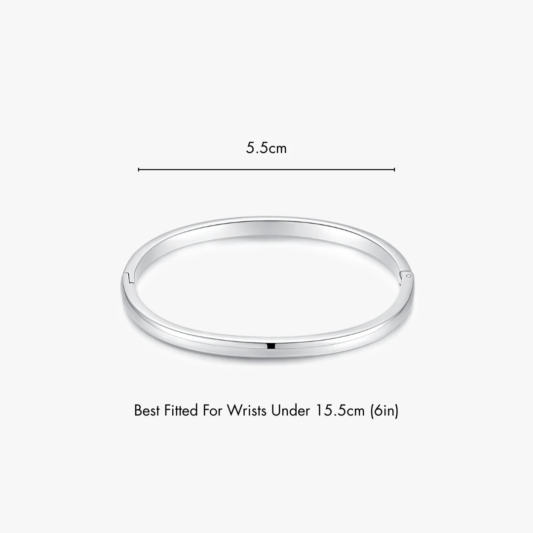 Simple Stacker Cuff Bangle Bracelet - Image 9