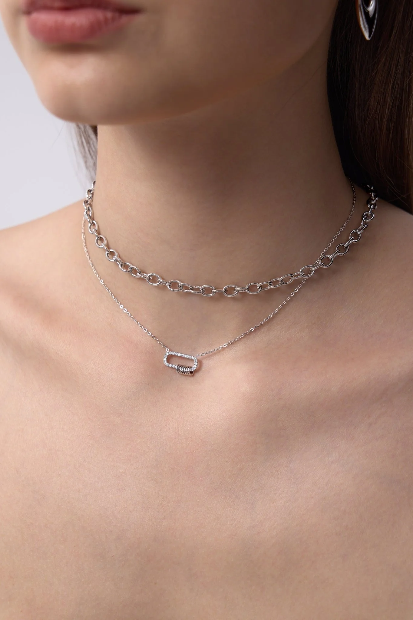 Sloane Stacked Loops Necklace - Image 3