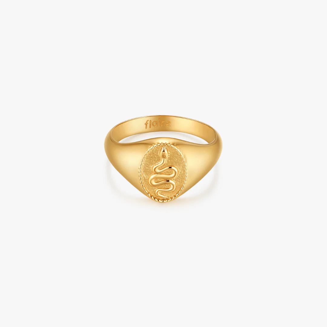 Snake Signet Ring - Image 9