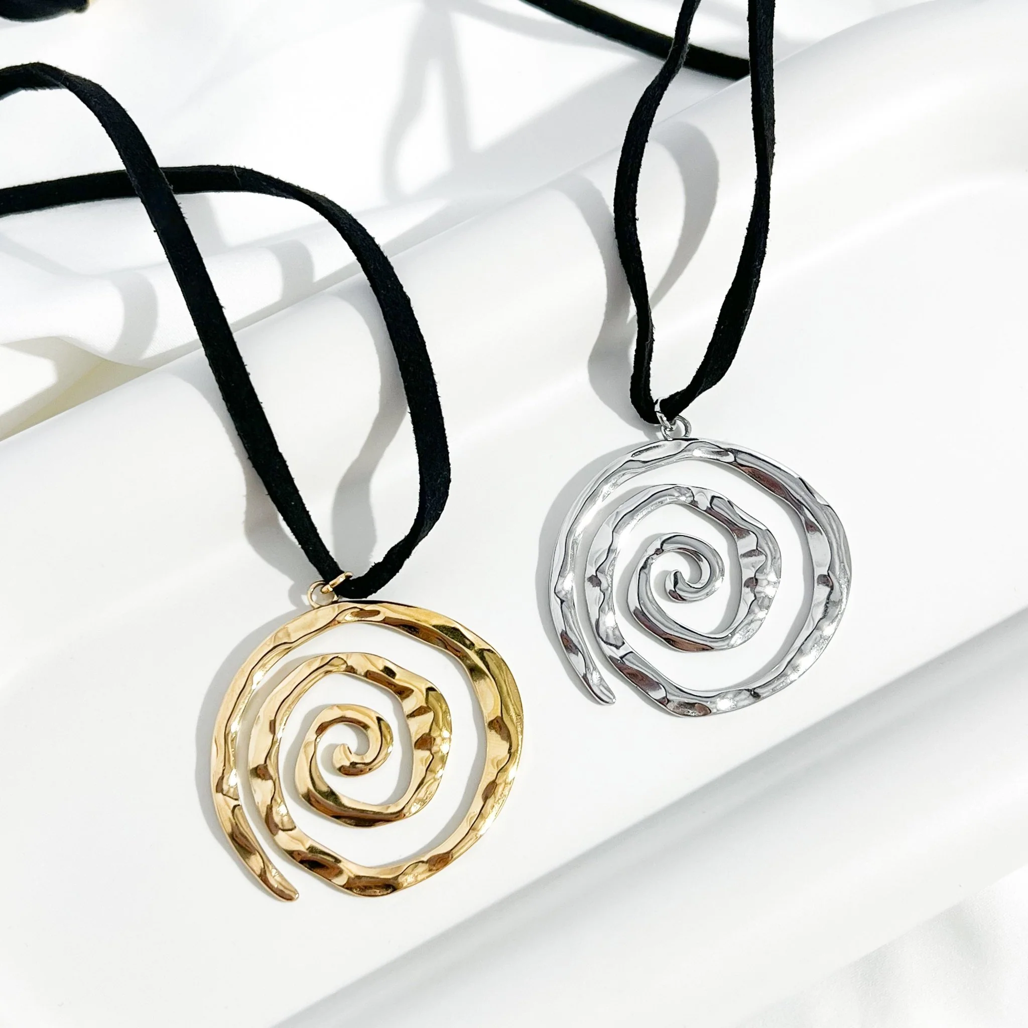 Spiral Adjustable Cord Necklace (Greek Inspired Collection) - Image 5