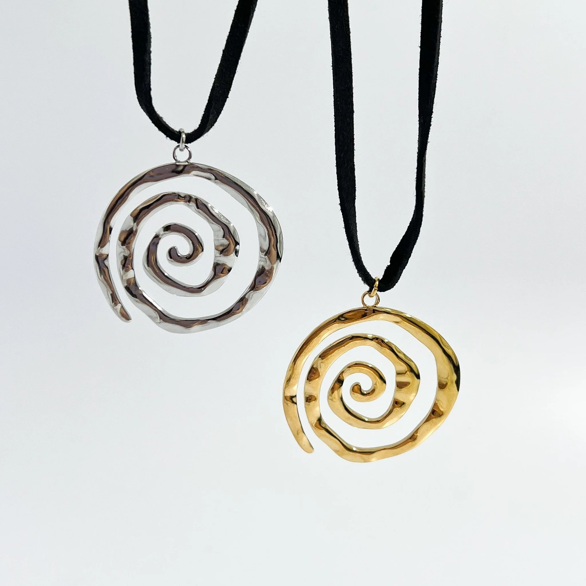 Spiral Adjustable Cord Necklace (Greek Inspired Collection) - Image 6