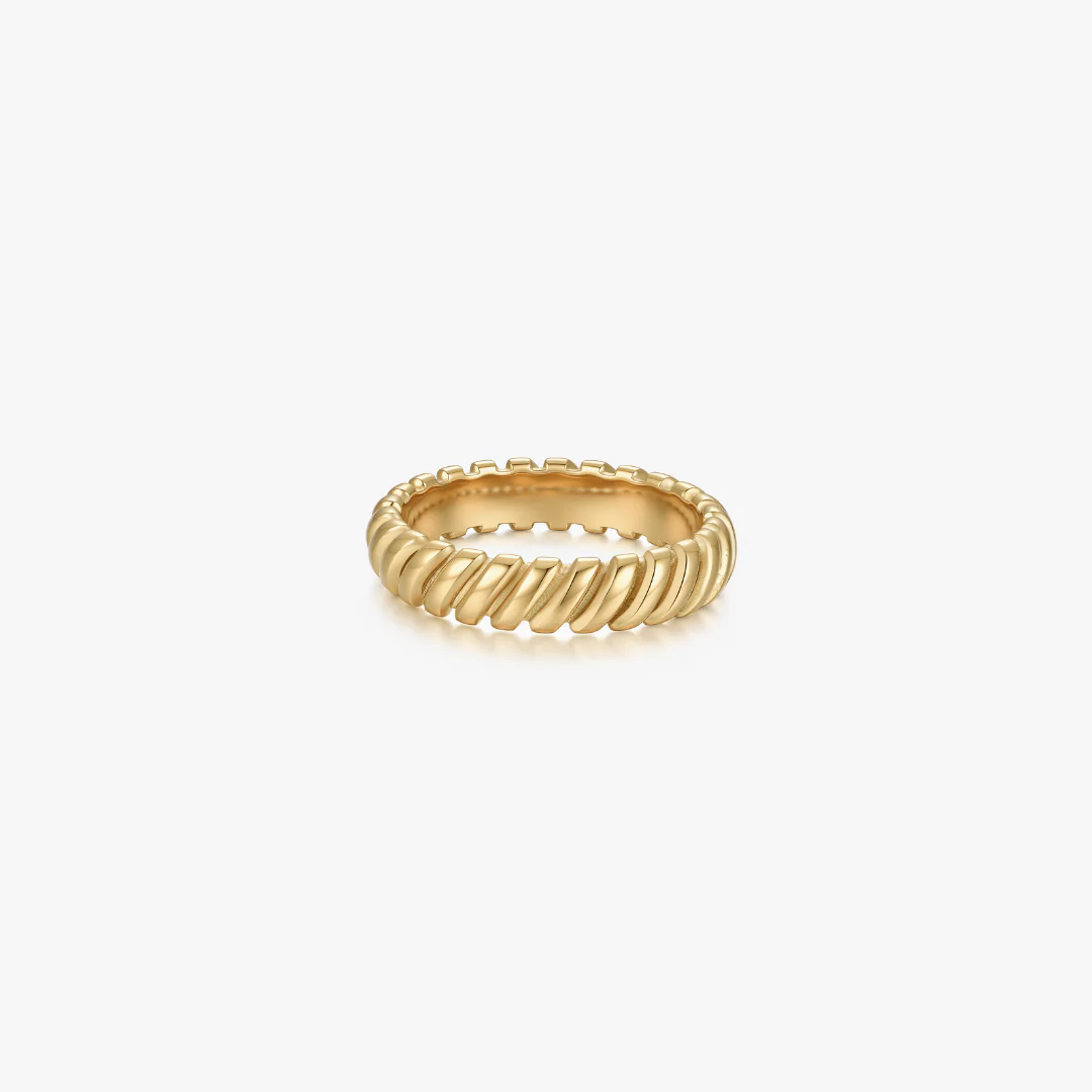 Spiral Ridge Band Ring - Image 7
