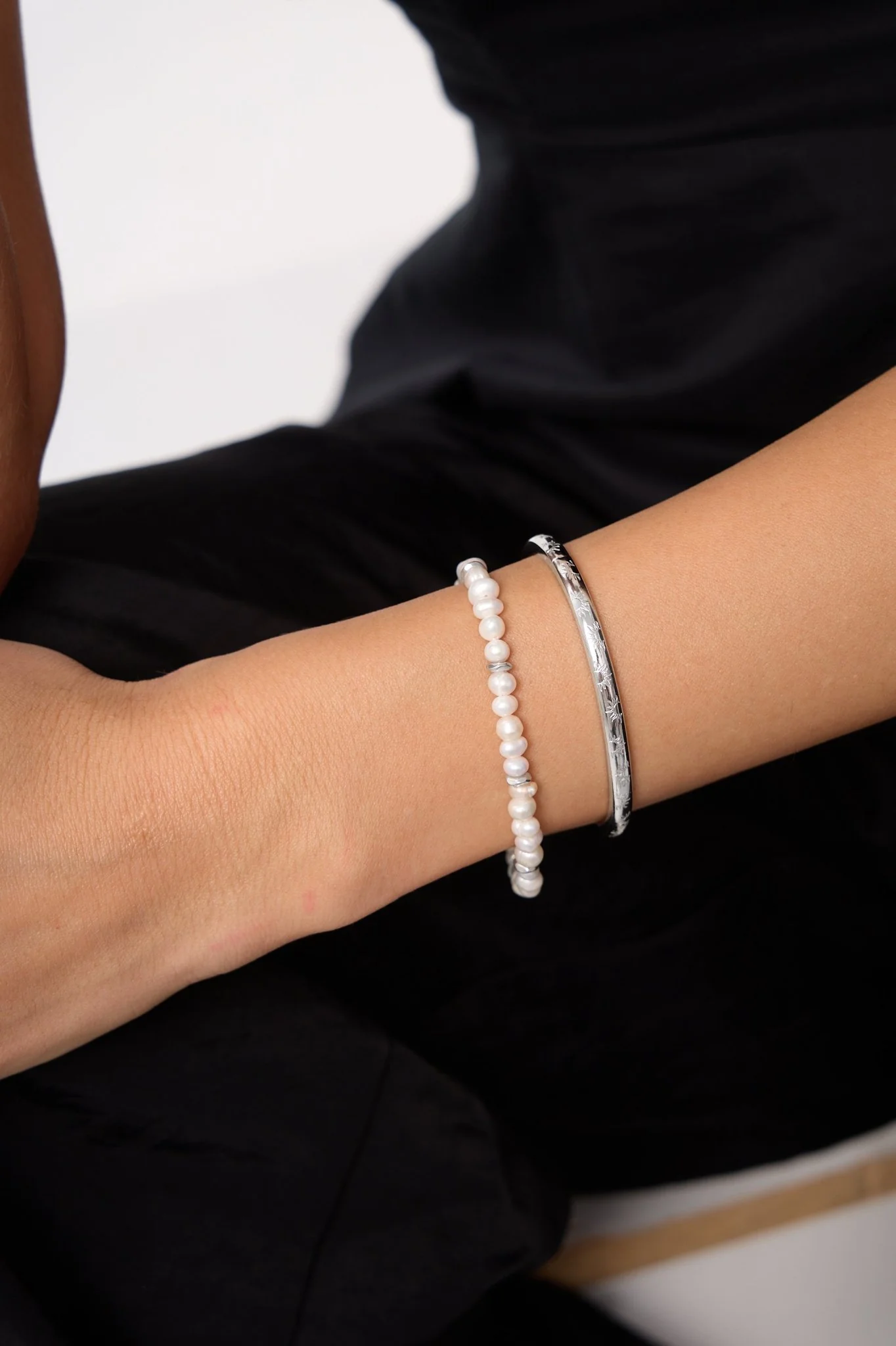 Sunlight Stacker Cuff Bangle Bracelet - Image 5