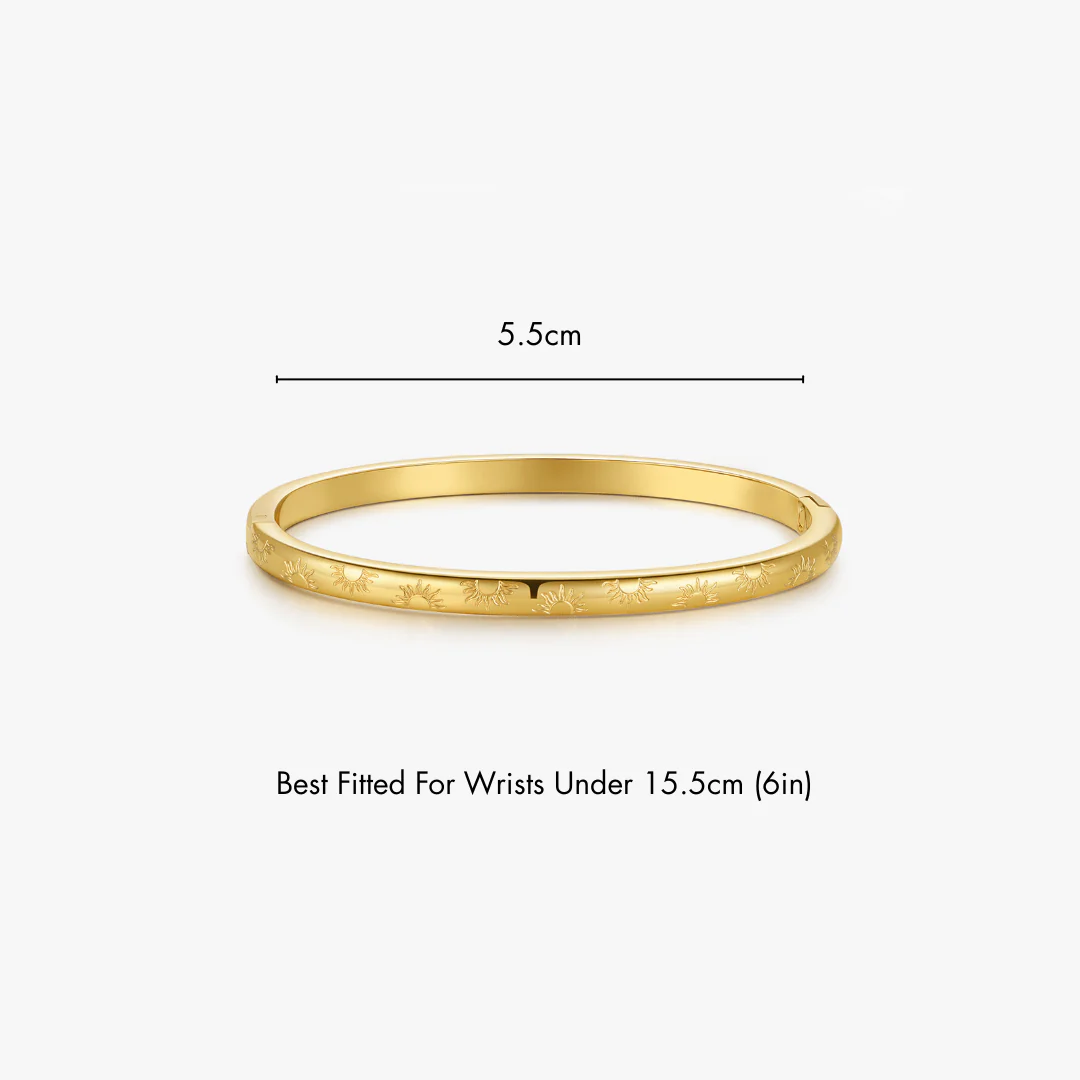 Sunlight Stacker Cuff Bangle Bracelet - Image 7