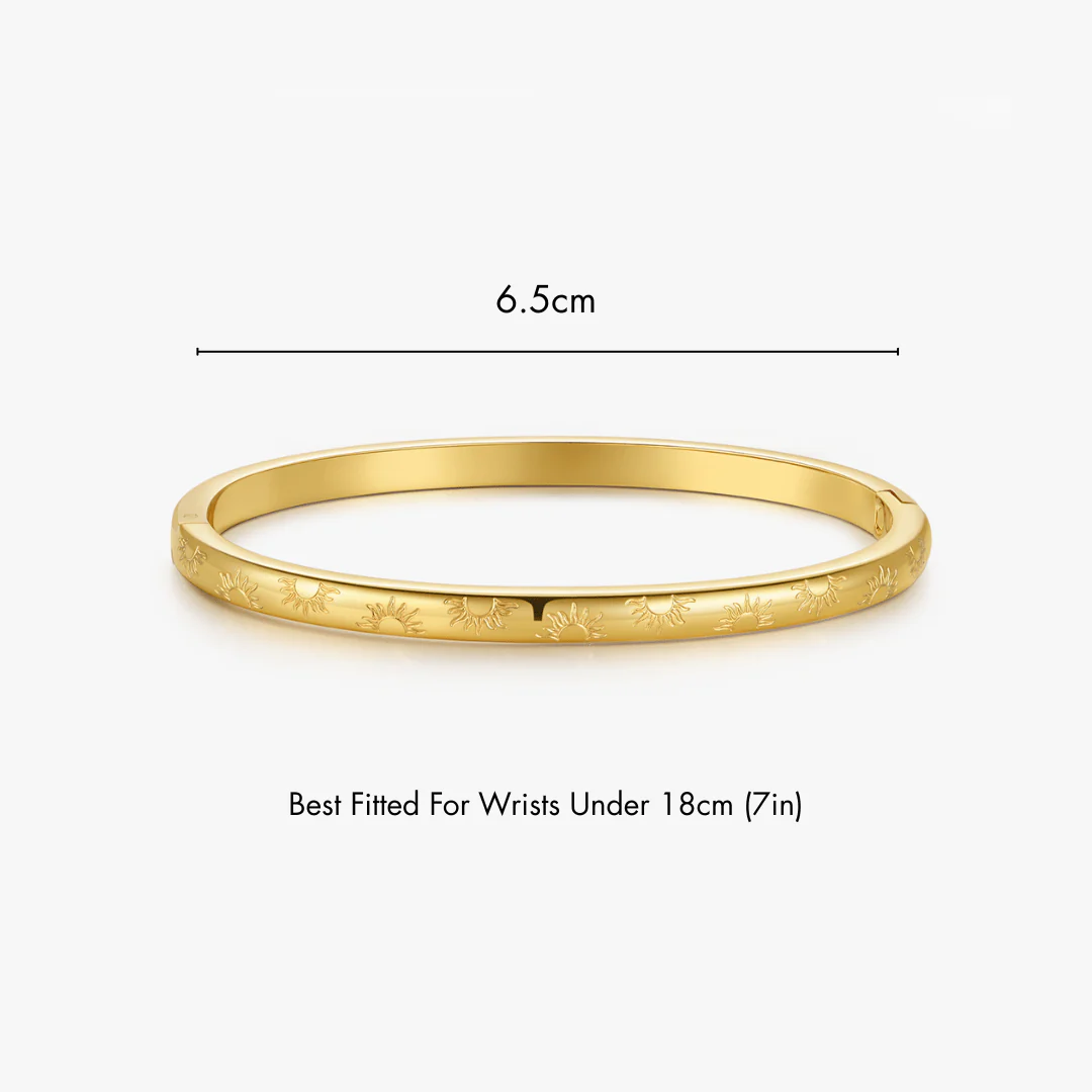 Sunlight Stacker Cuff Bangle Bracelet - Image 9