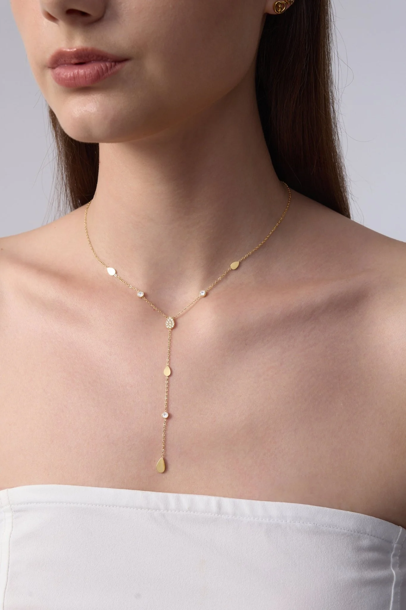 Tear Drop CZ Bundle in Gold - Image 2