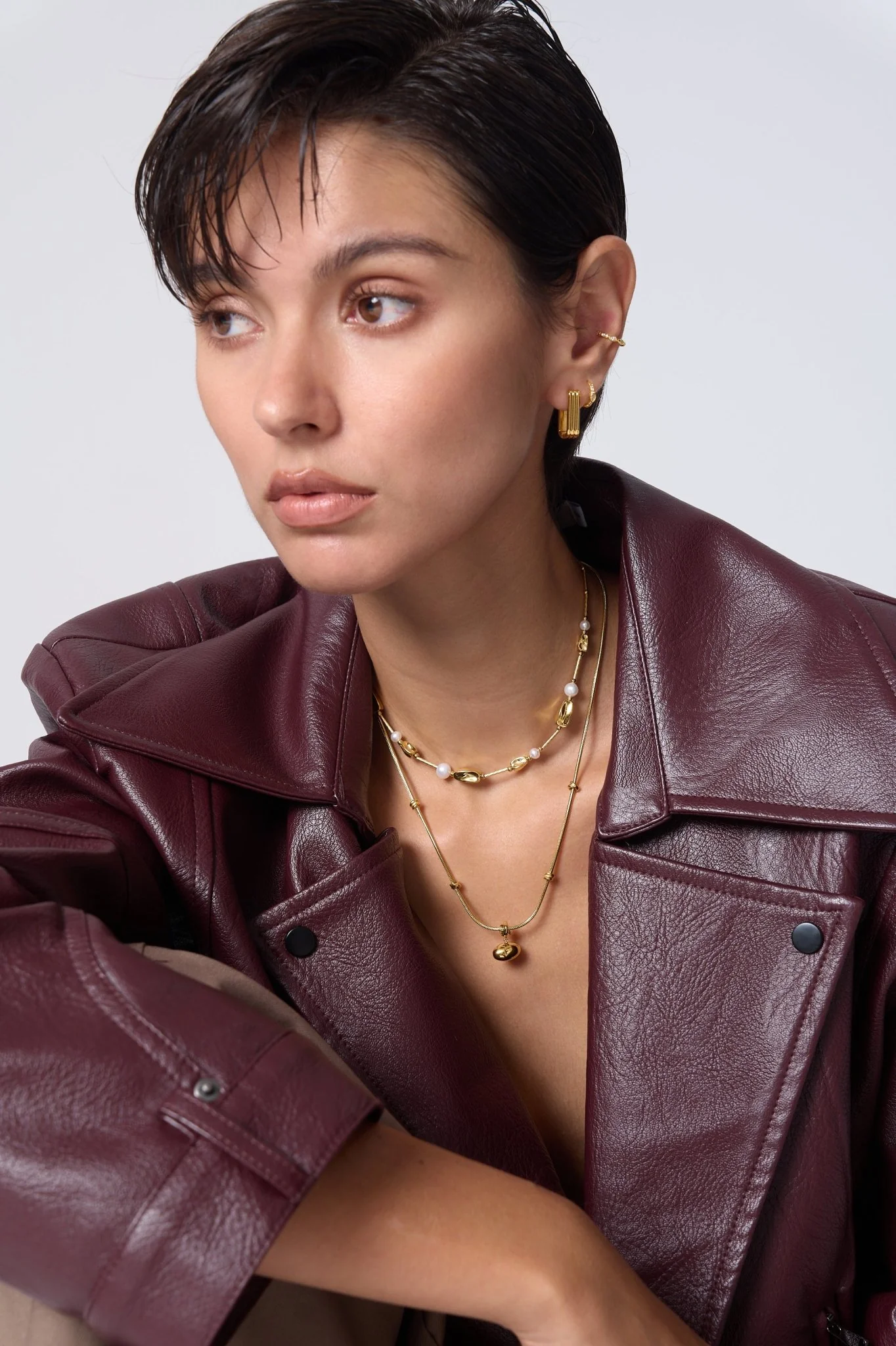 Milena Beaded Pearl Necklace - Image 10