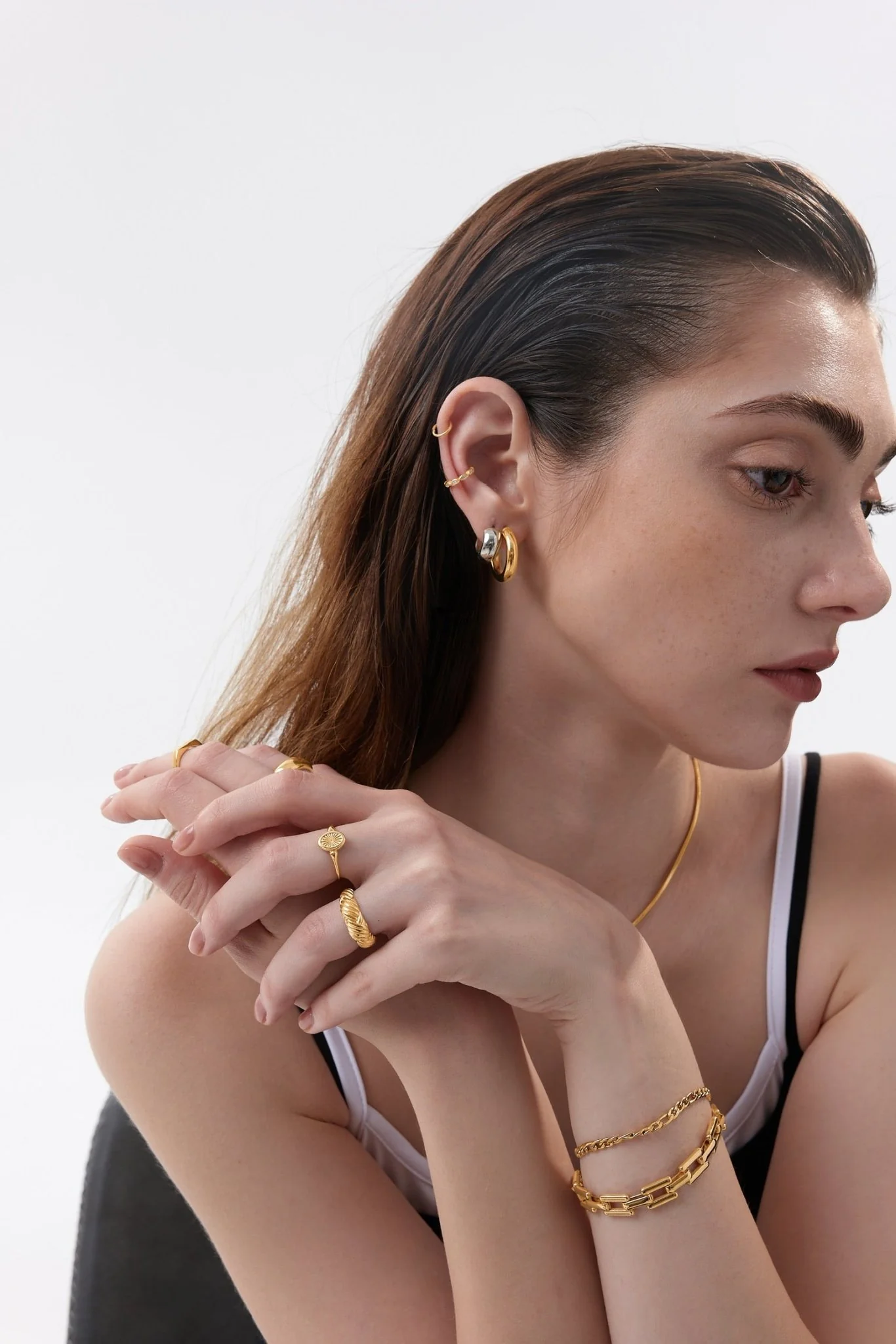 Textured Dome Ring (Greek Inspired Collection) - Image 5