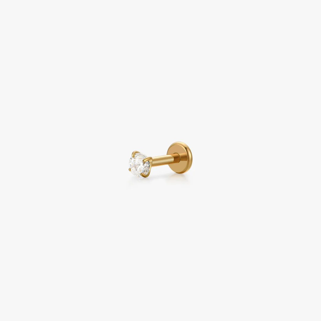 Titanium CZ Flat Back Stud (Single) - Image 10